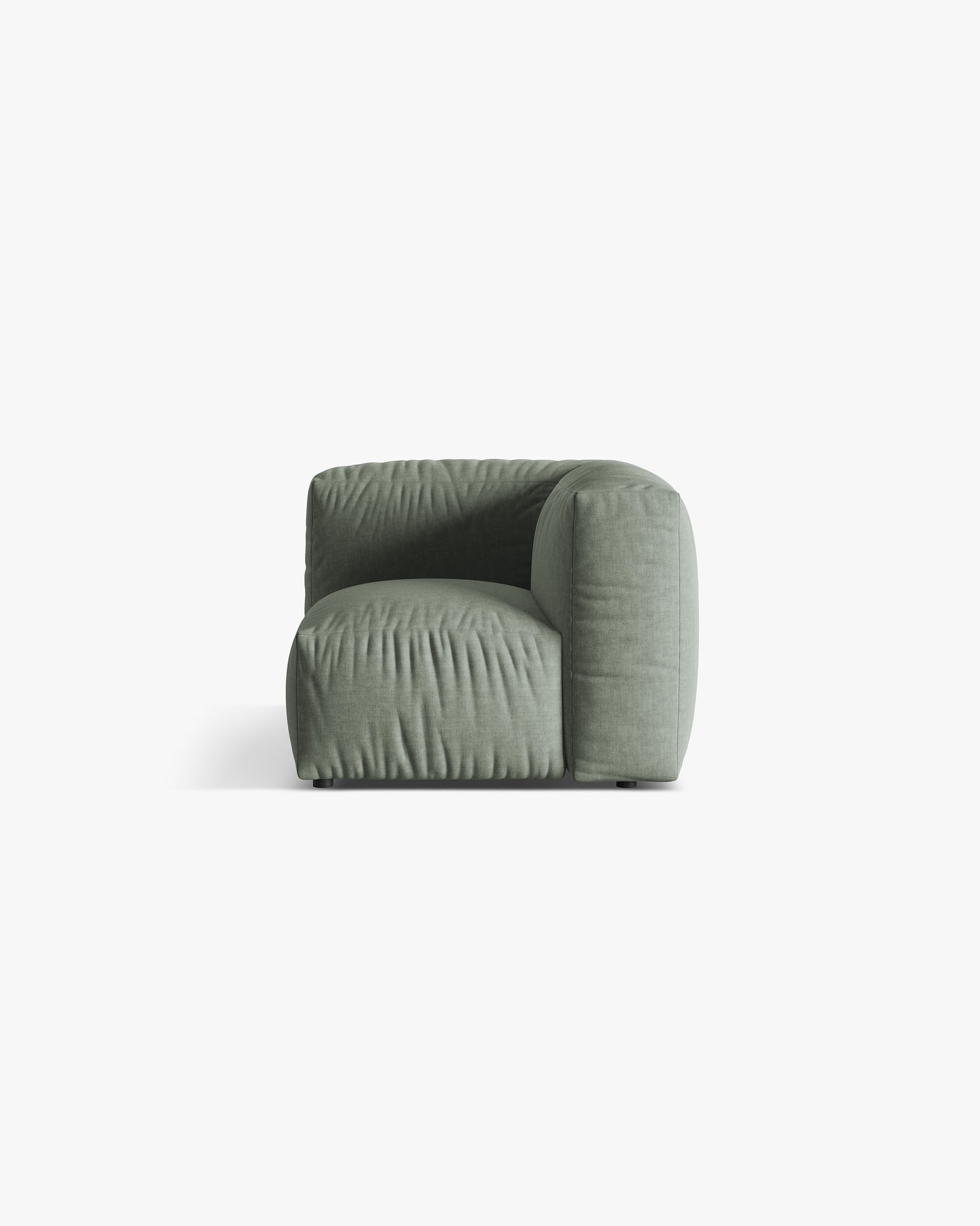Martina Structured fabric (Bowagreen) / Moss green 0