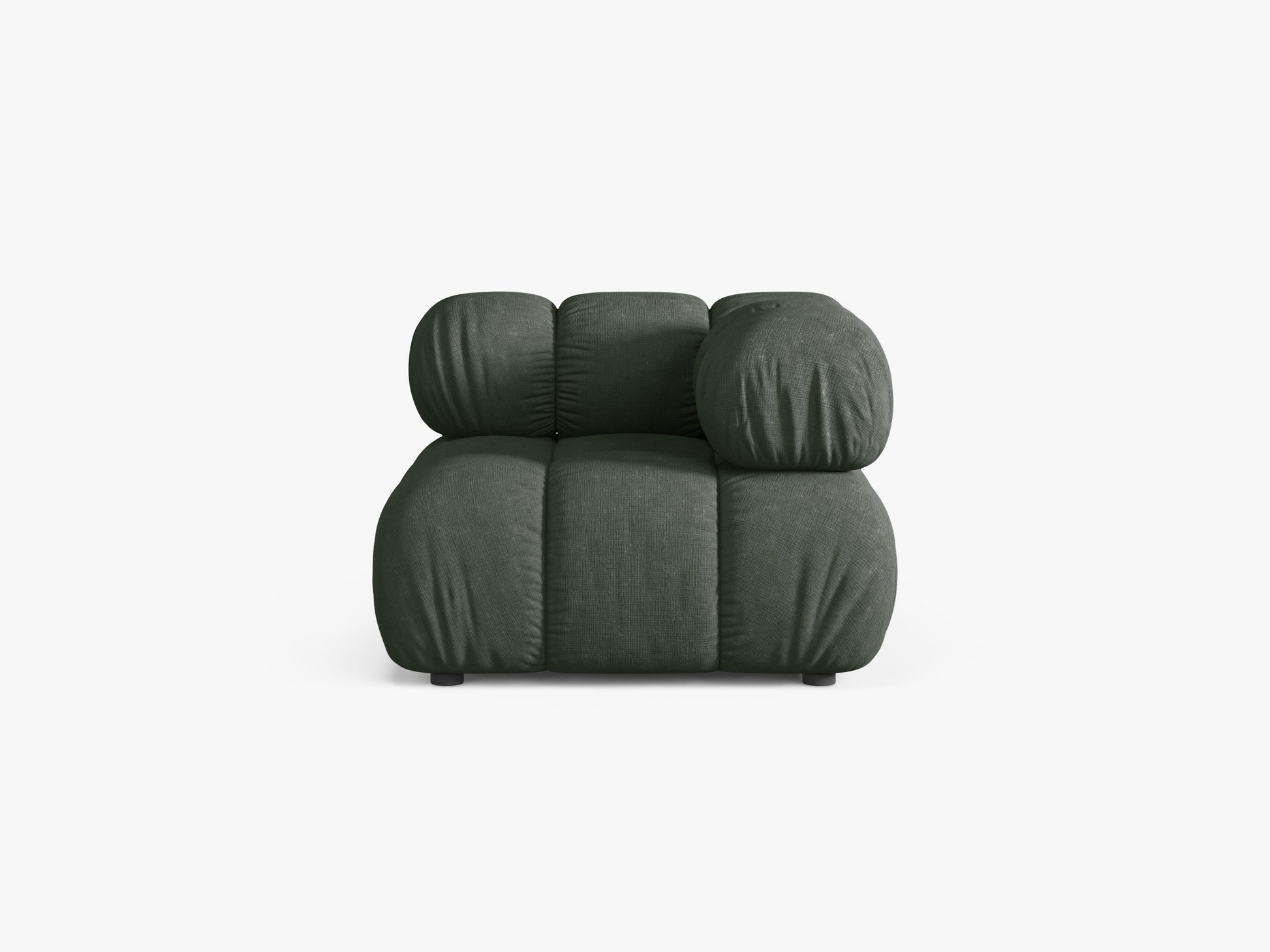 Bellis Structured fabric (Lib12) / Moss green 0