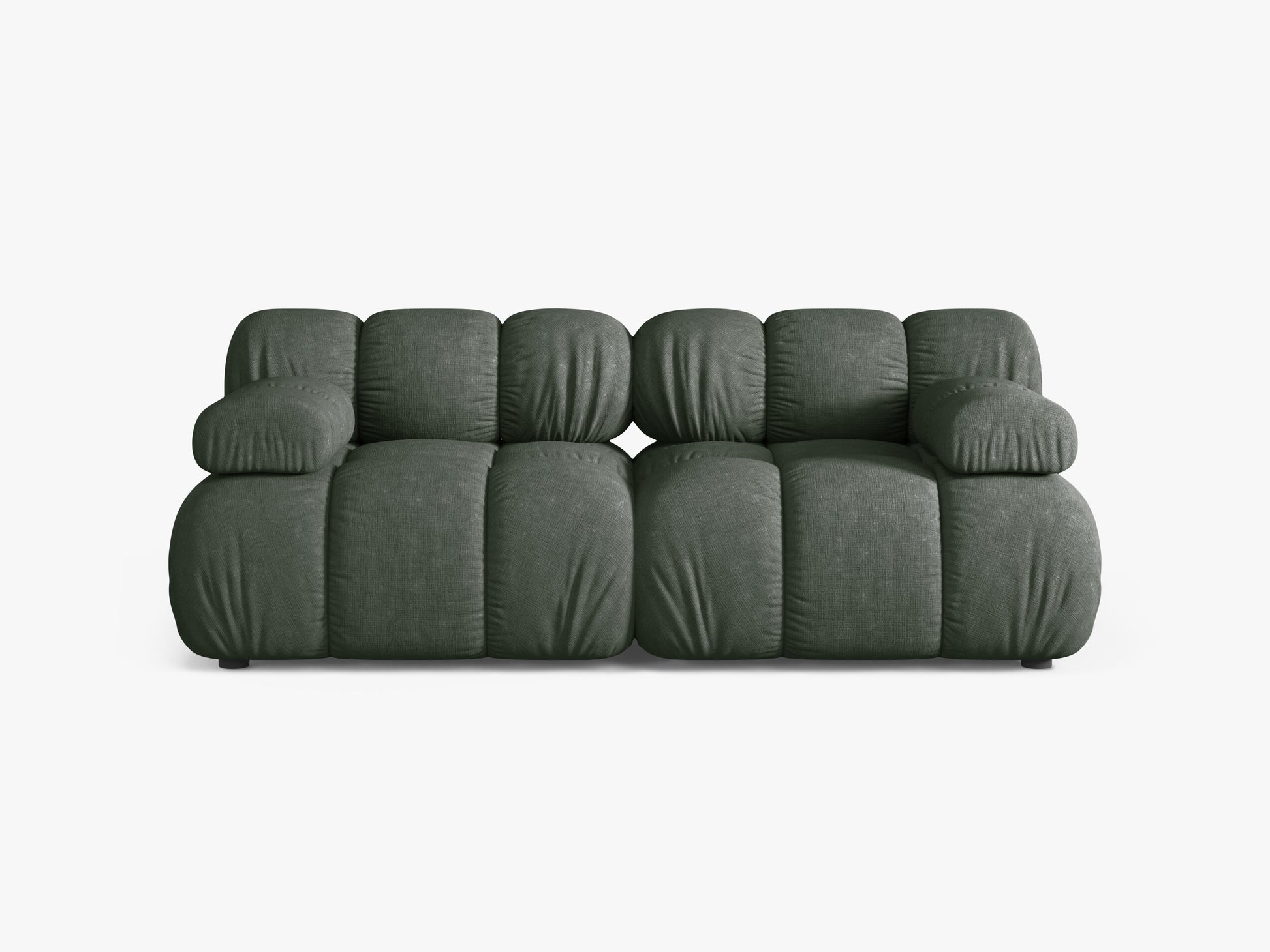 Bellis Structured fabric (Lib12) / Moss green 0