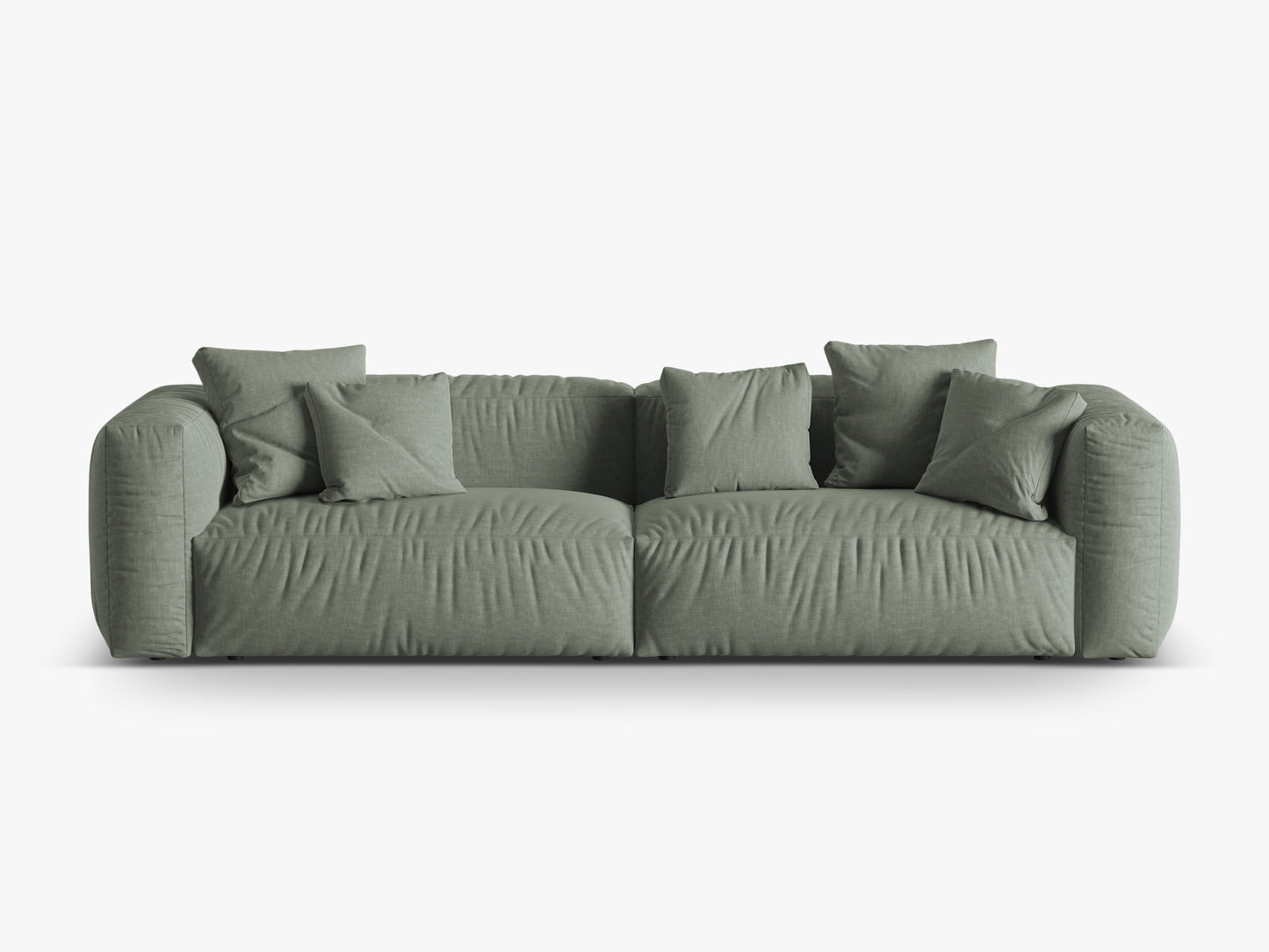 Martina Structured fabric (Bowagreen) / Moss green 0