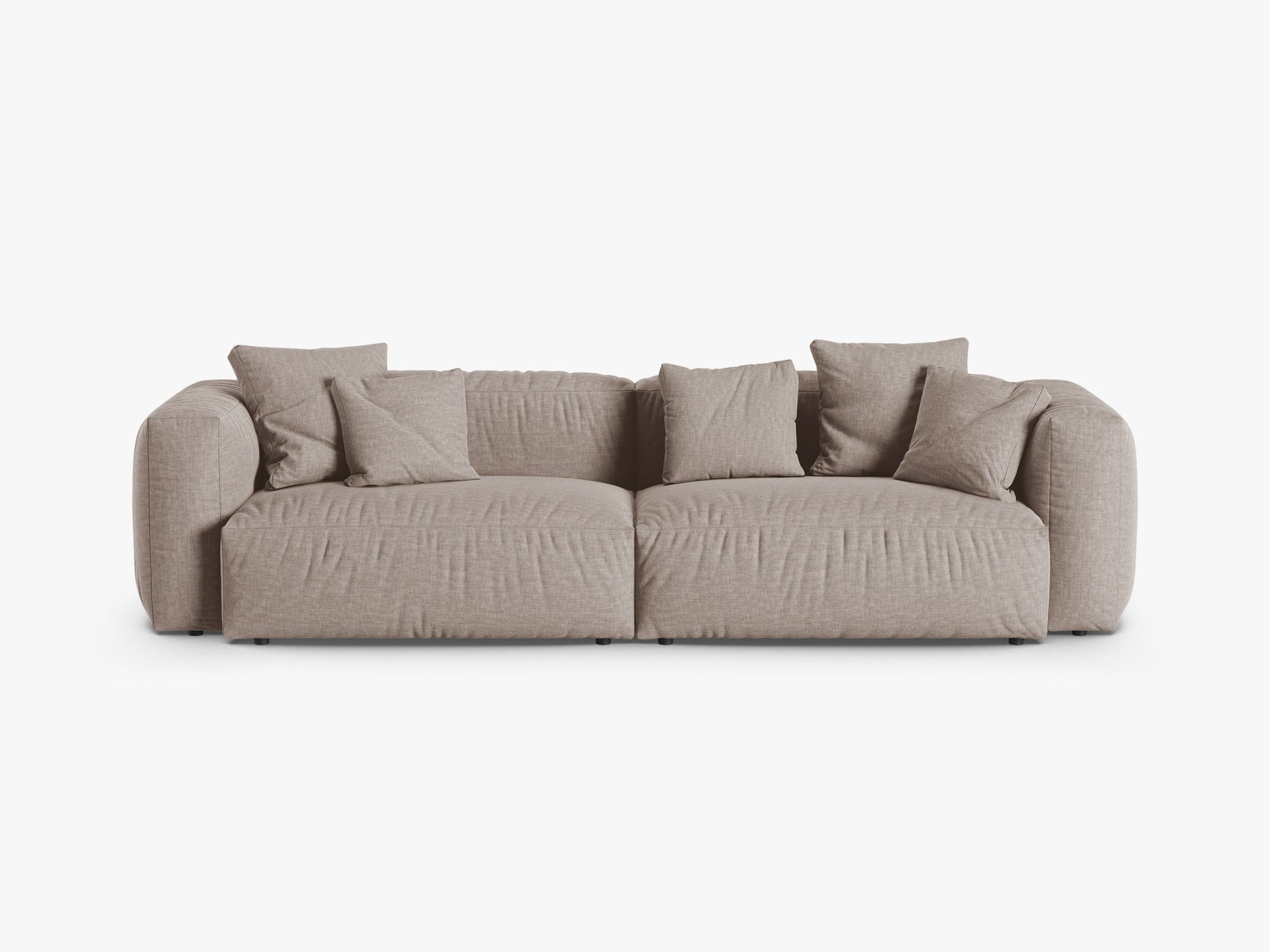 Martina Structured fabric (Botruf) / Dark beige 0