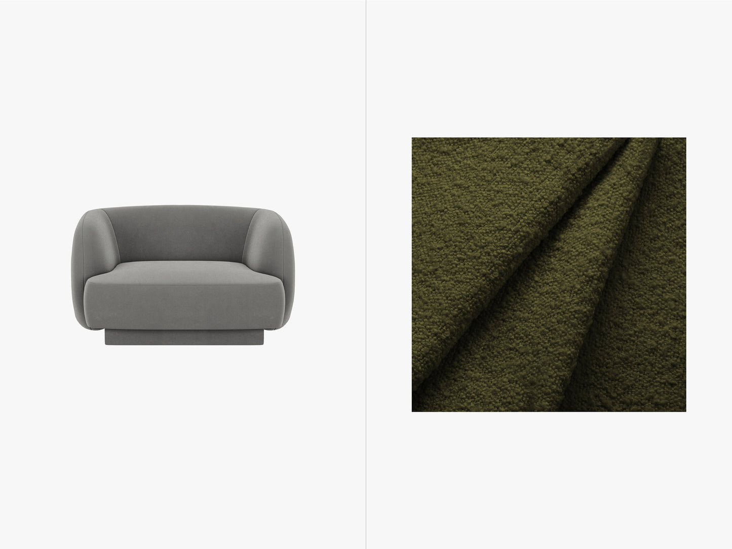 Miley Boucle (Bal2090) / Dark olive green 0