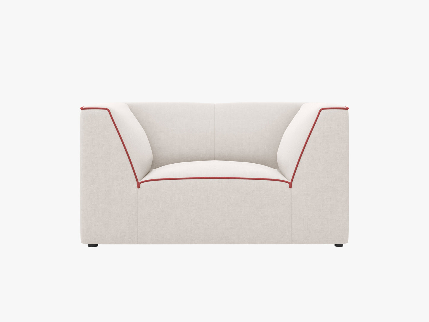 Ruby Structured Fabric (Mol04) / Structured Fabric (Mol55) / Beige / Red 0