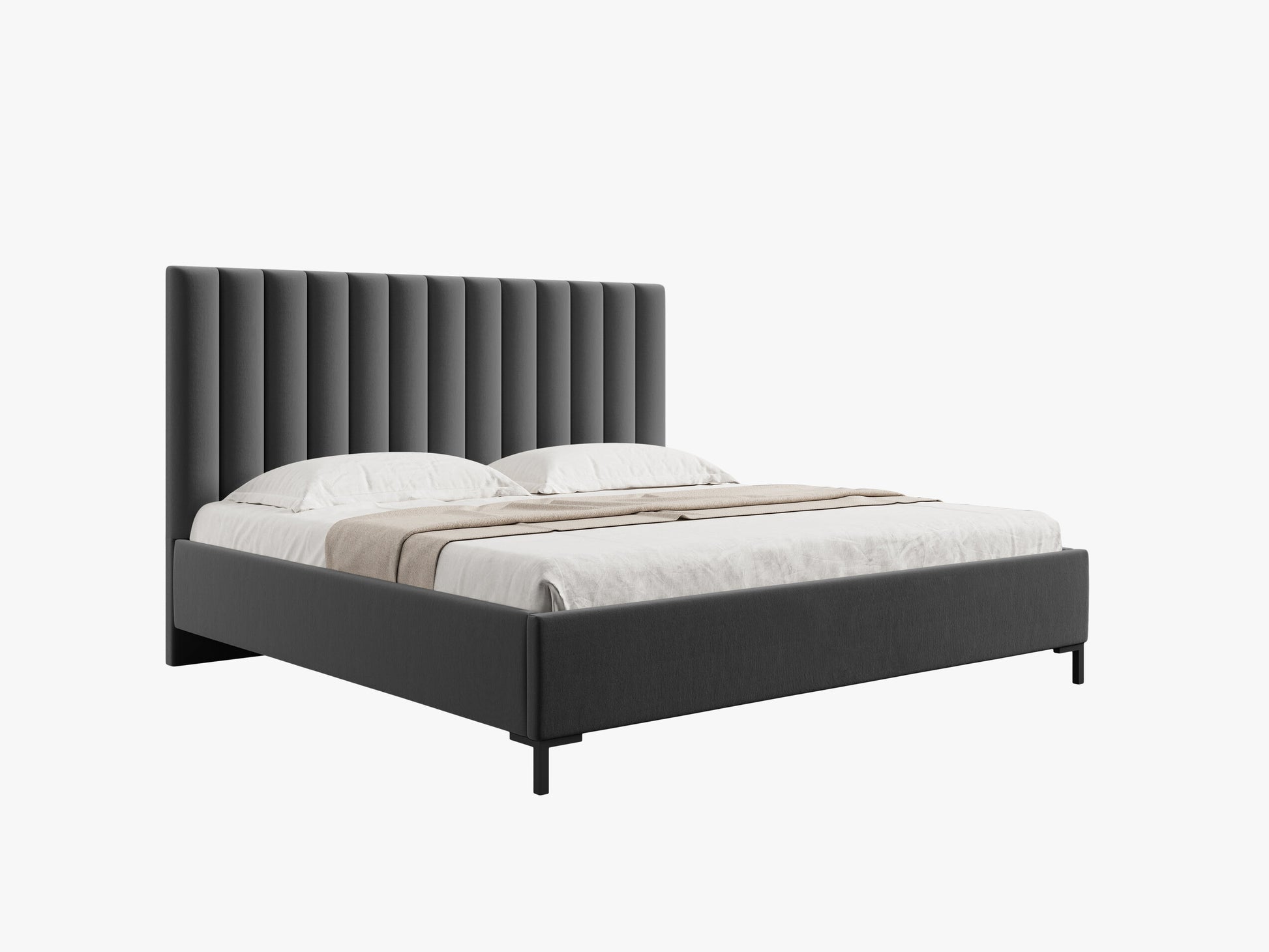 Allison Structured fabric (Sld99) / Dark grey 0