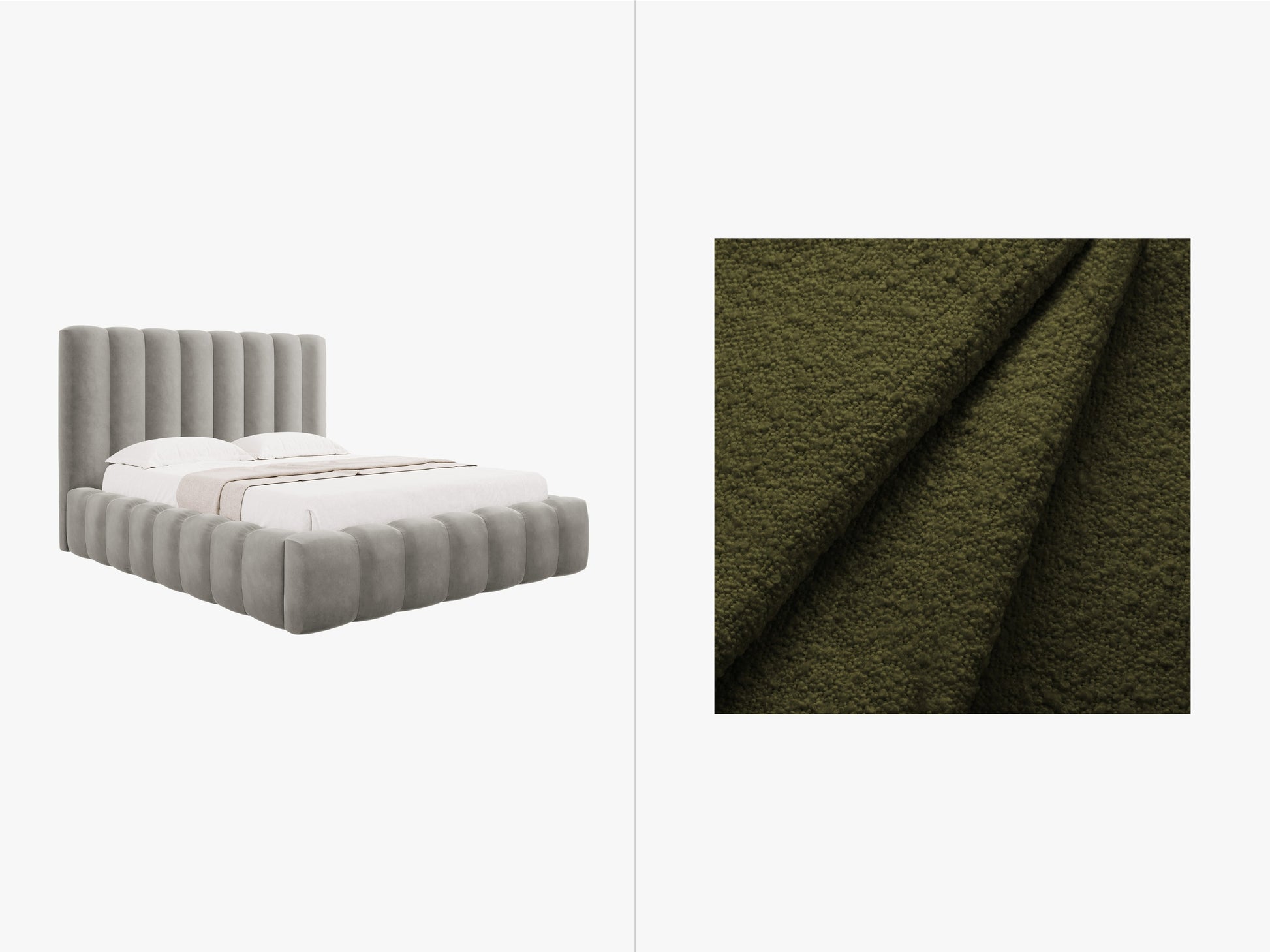 Kelp Boucle (Bal2090) / Dark olive green 0