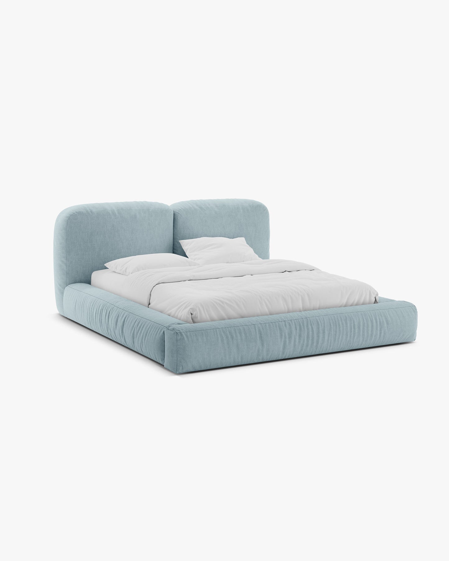 Martina Structured fabric (Bosky) / Satin blue 0