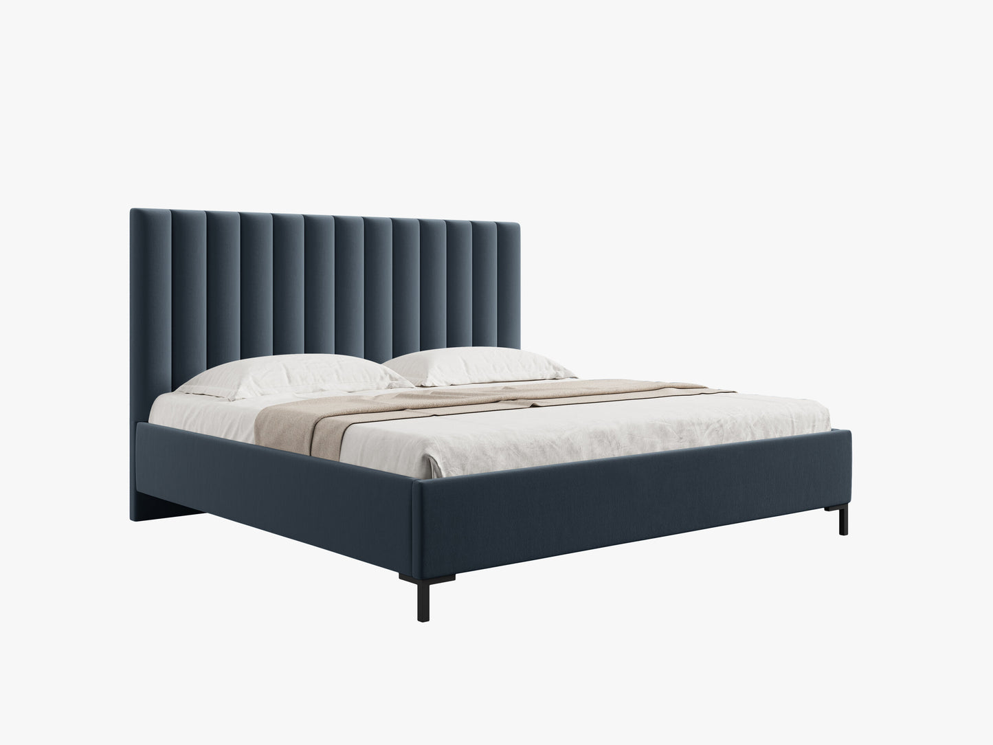 Allison Structured fabric (Sld79) / Dark blue 0