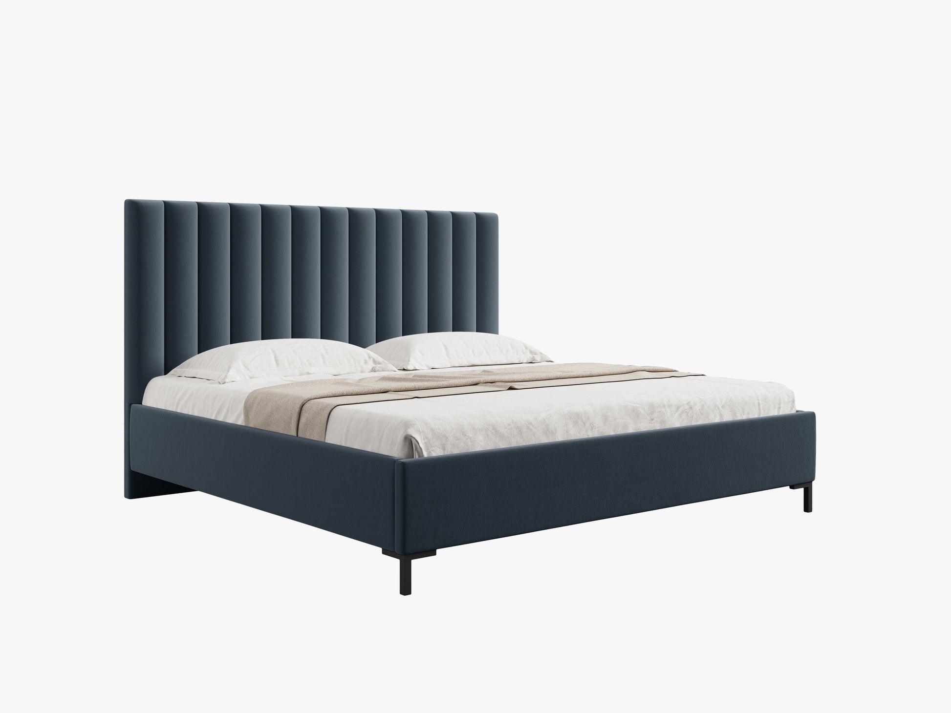 Allison Structured fabric (Sld79) / Dark blue 0