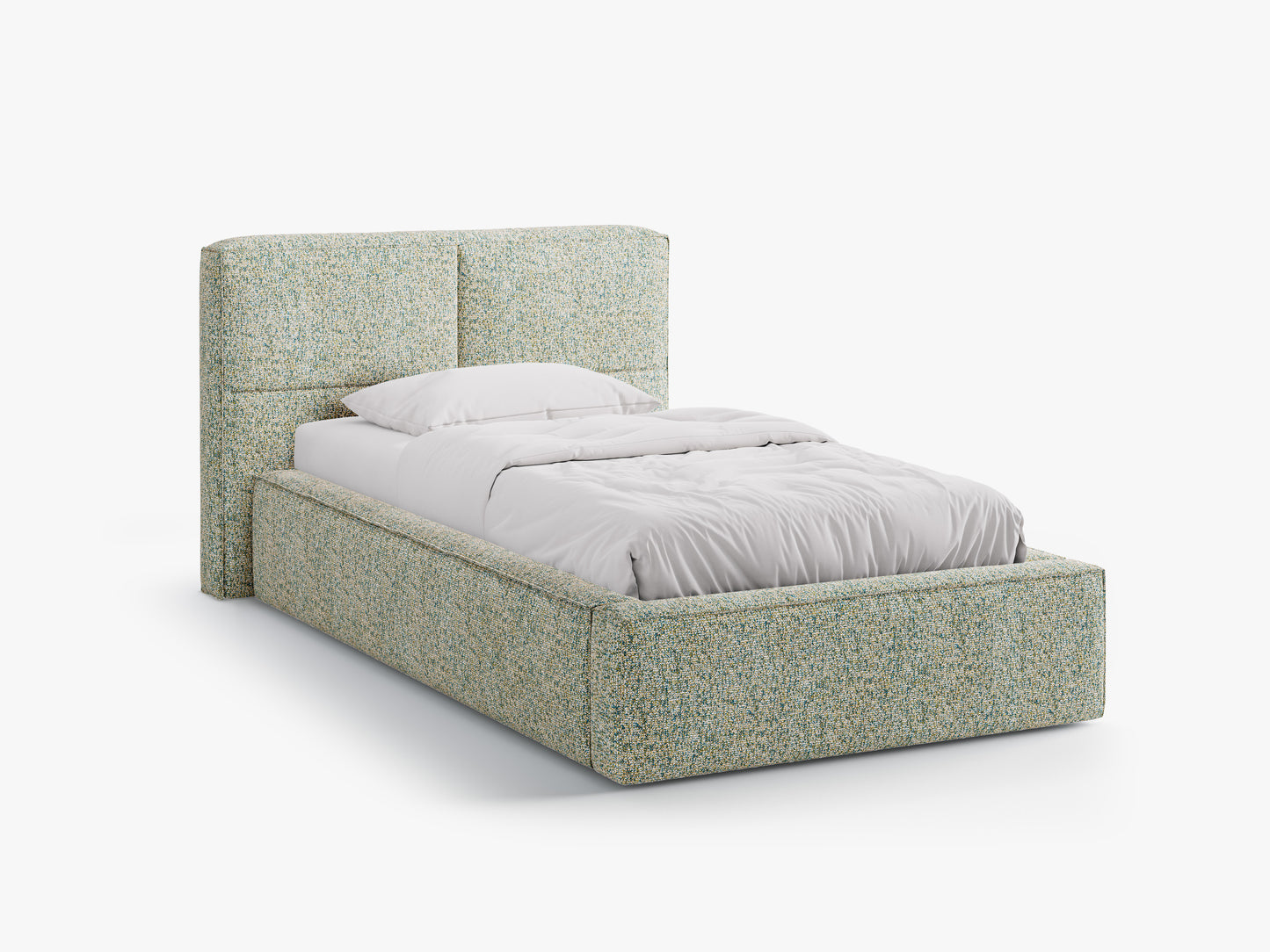 Darren Structured fabric (Pue33) / Moss green melange 0