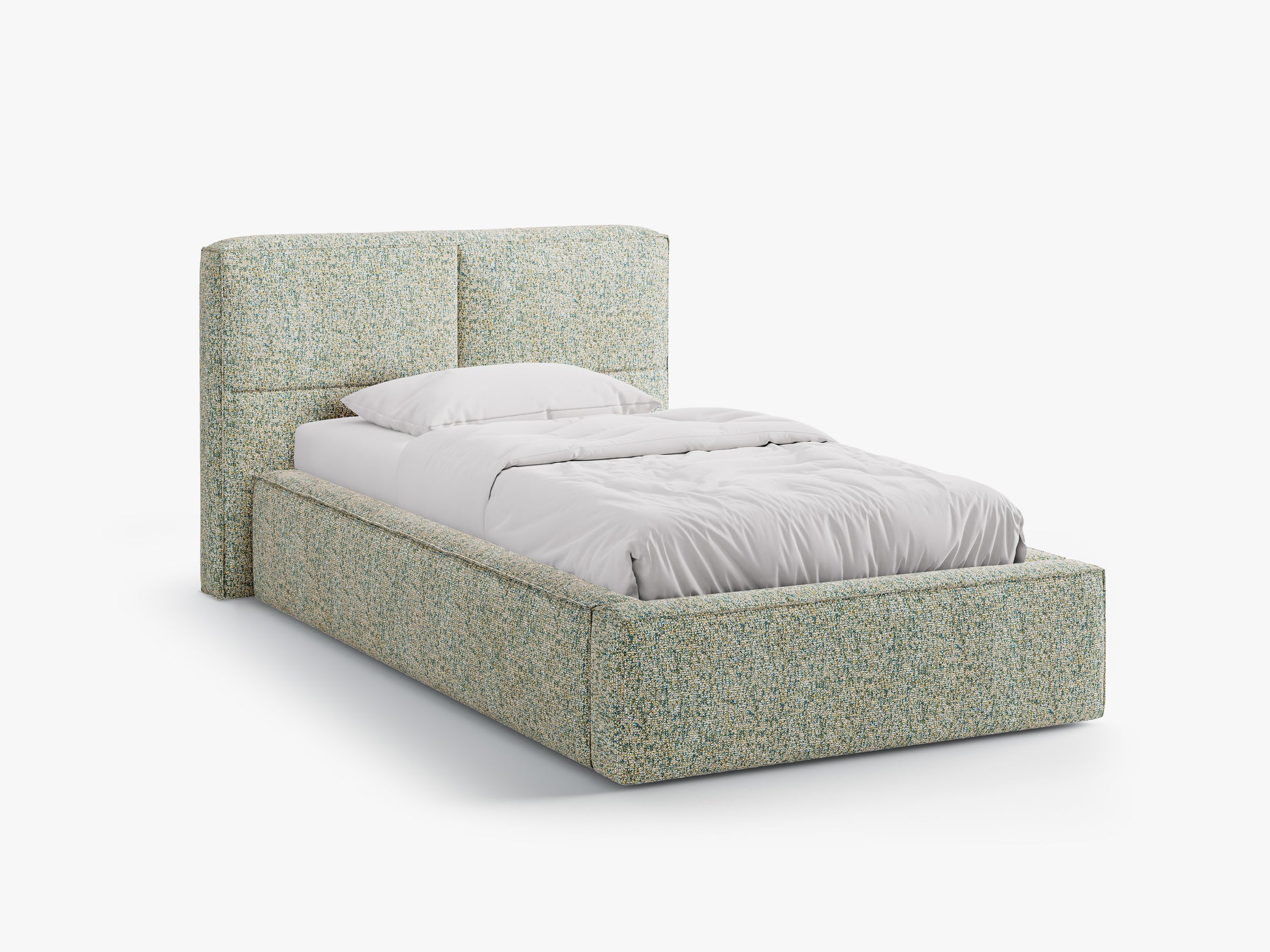 Darren Structured fabric (Pue33) / Moss green melange 0