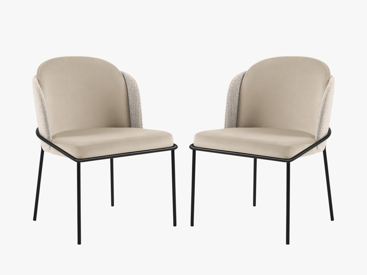 Limmen Structured fabric (Matu2) / Velvet (Sal1) / Beige melange / Beige 0