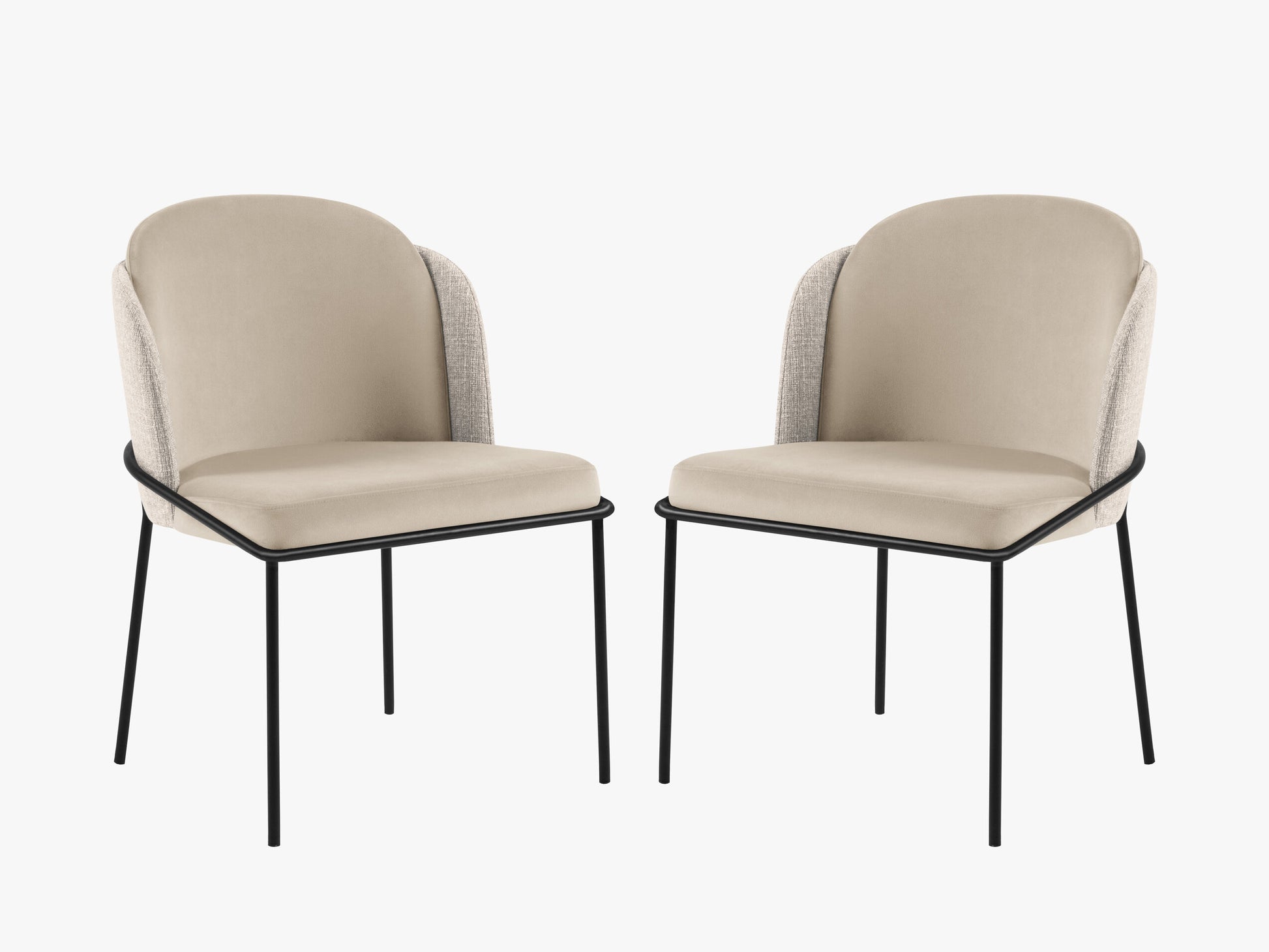 Limmen Structured fabric (Matu2) / Velvet (Sal1) / Beige melange / Beige 0