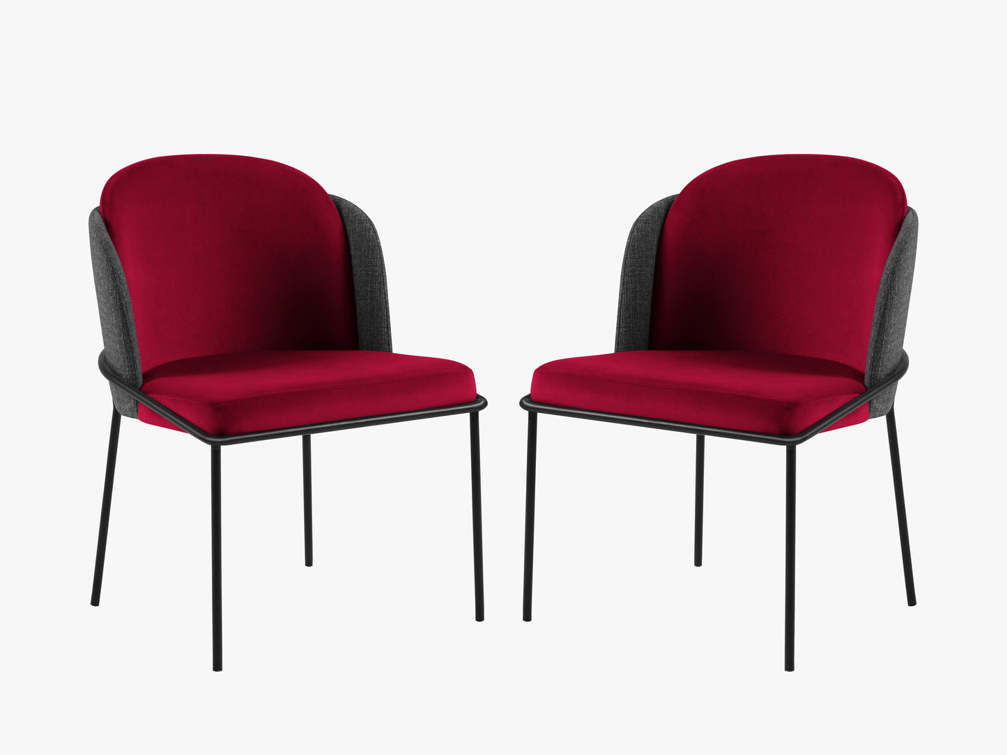 Limmen Structured fabric (Matu15) / Velvet (Sal13) / Black melange / Red 0