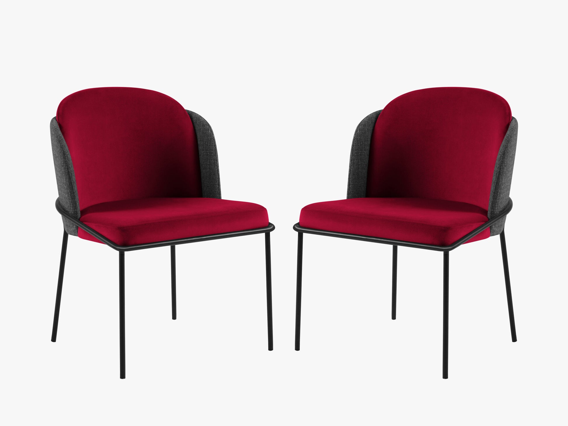 Limmen Structured fabric (Matu15) / Velvet (Sal13) / Black melange / Red 0