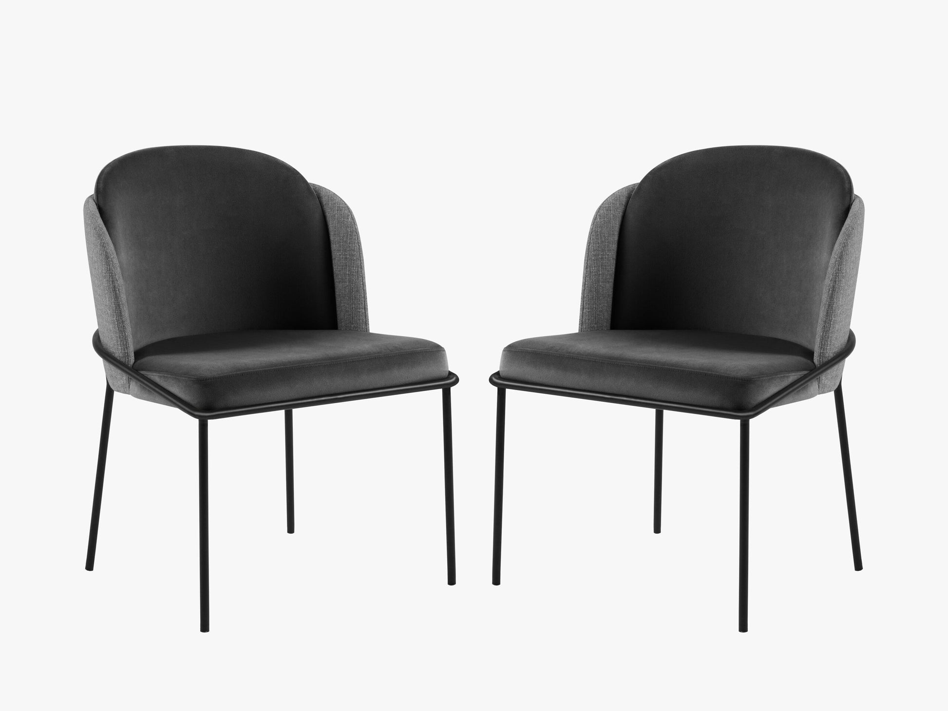 Limmen Structured fabric (Matu7) / Velvet (Sal18) / Dark grey melange / Dark grey 0