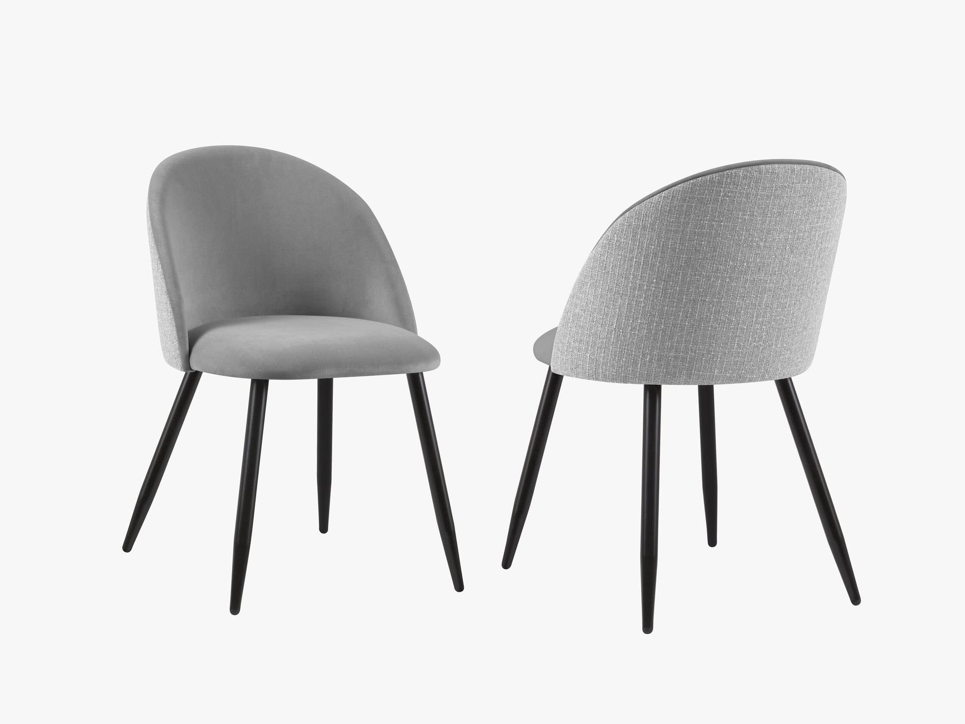 Rayan Velvet (Sal17) / Structured fabric (Matu5) / Grey / Light grey melange 0