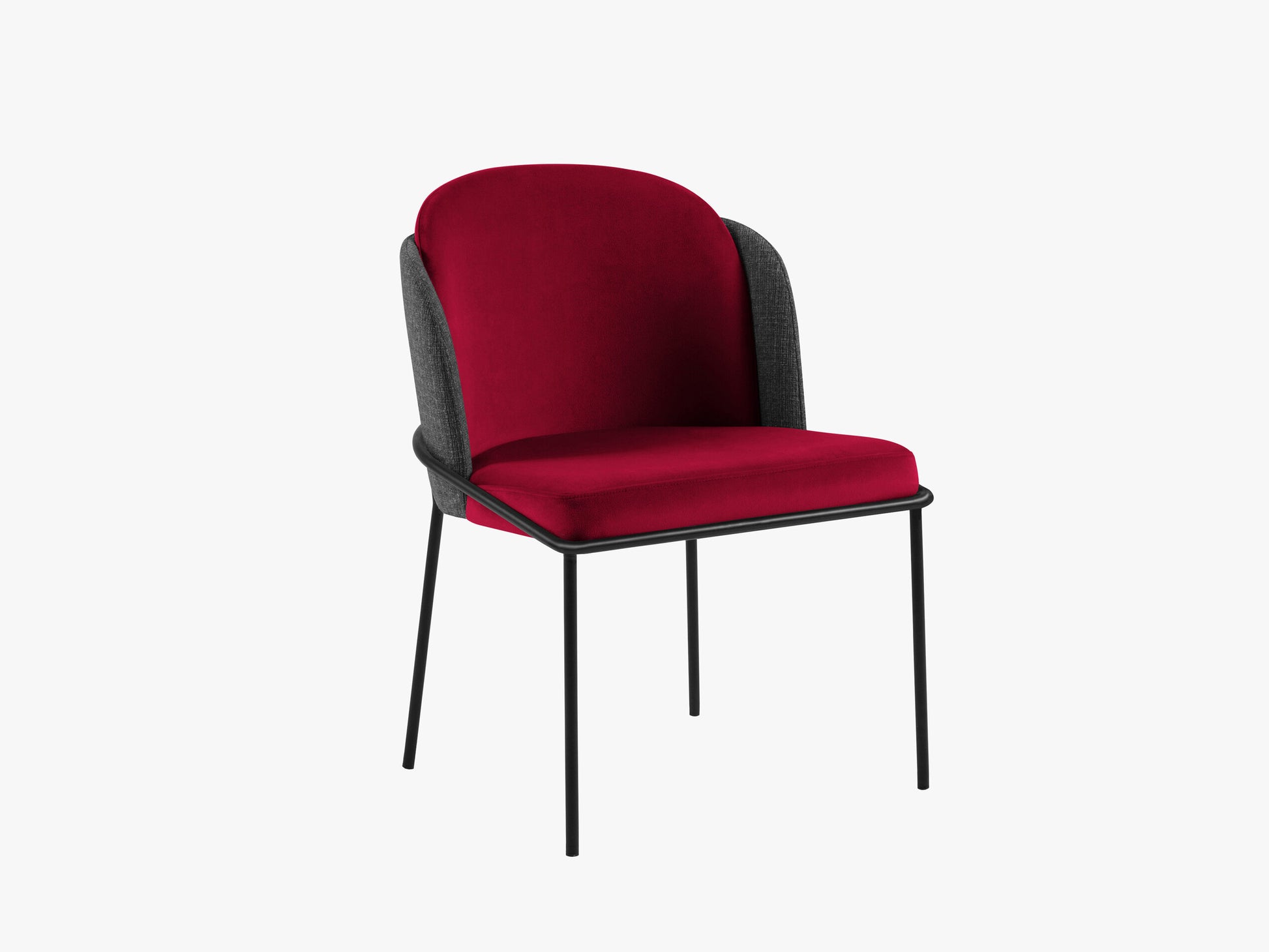 Limmen Structured fabric (Matu15) / Velvet (Sal13) / Black melange / Red 0