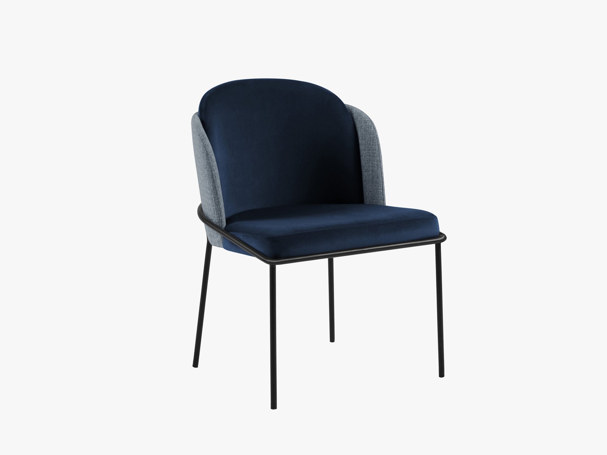 Limmen Structured fabric (Matu6) / Velvet (Sal5) / Blue melange / Royal blue 0