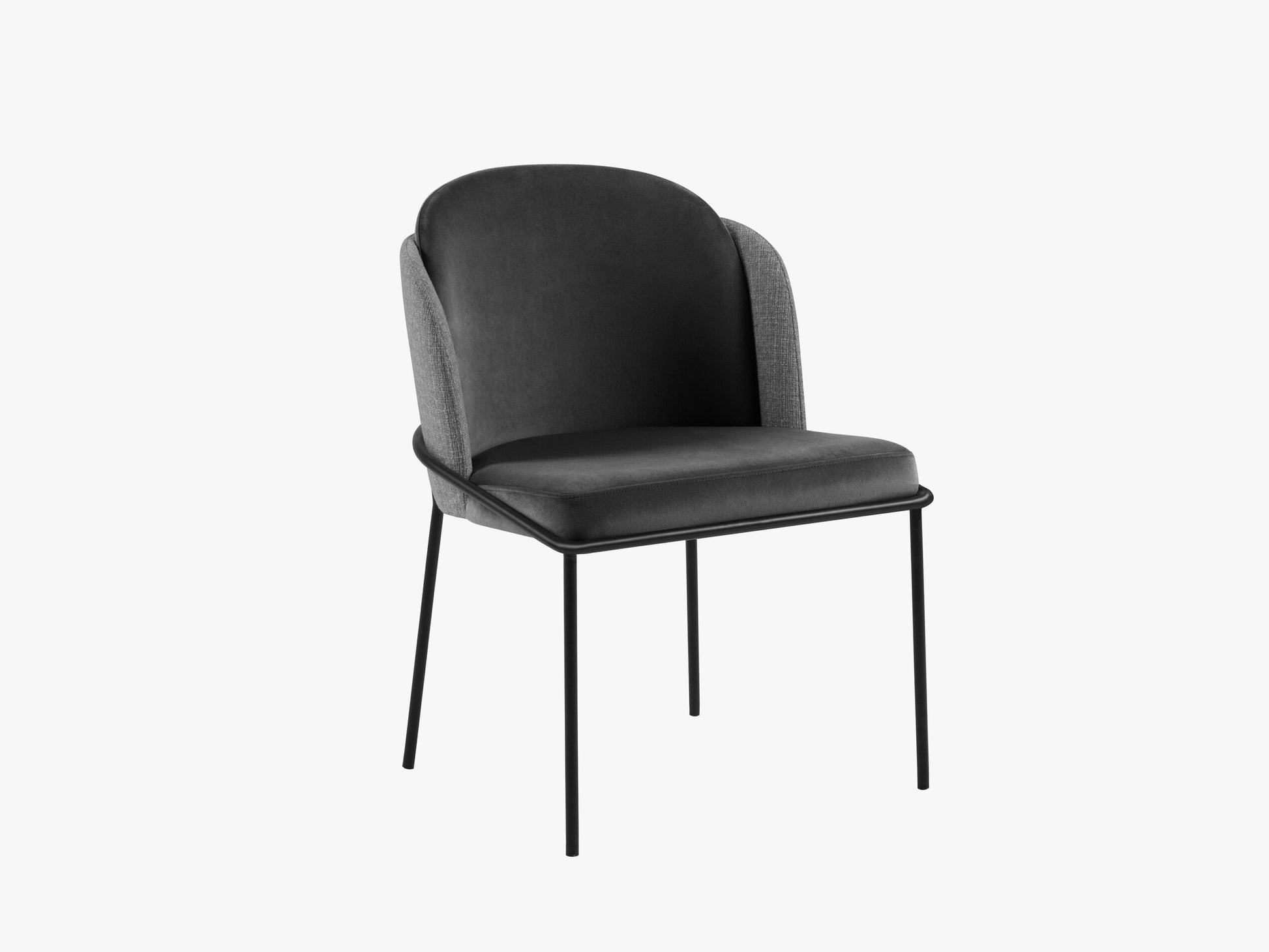 Limmen Structured fabric (Matu7) / Velvet (Sal18) / Dark grey melange / Dark grey 0