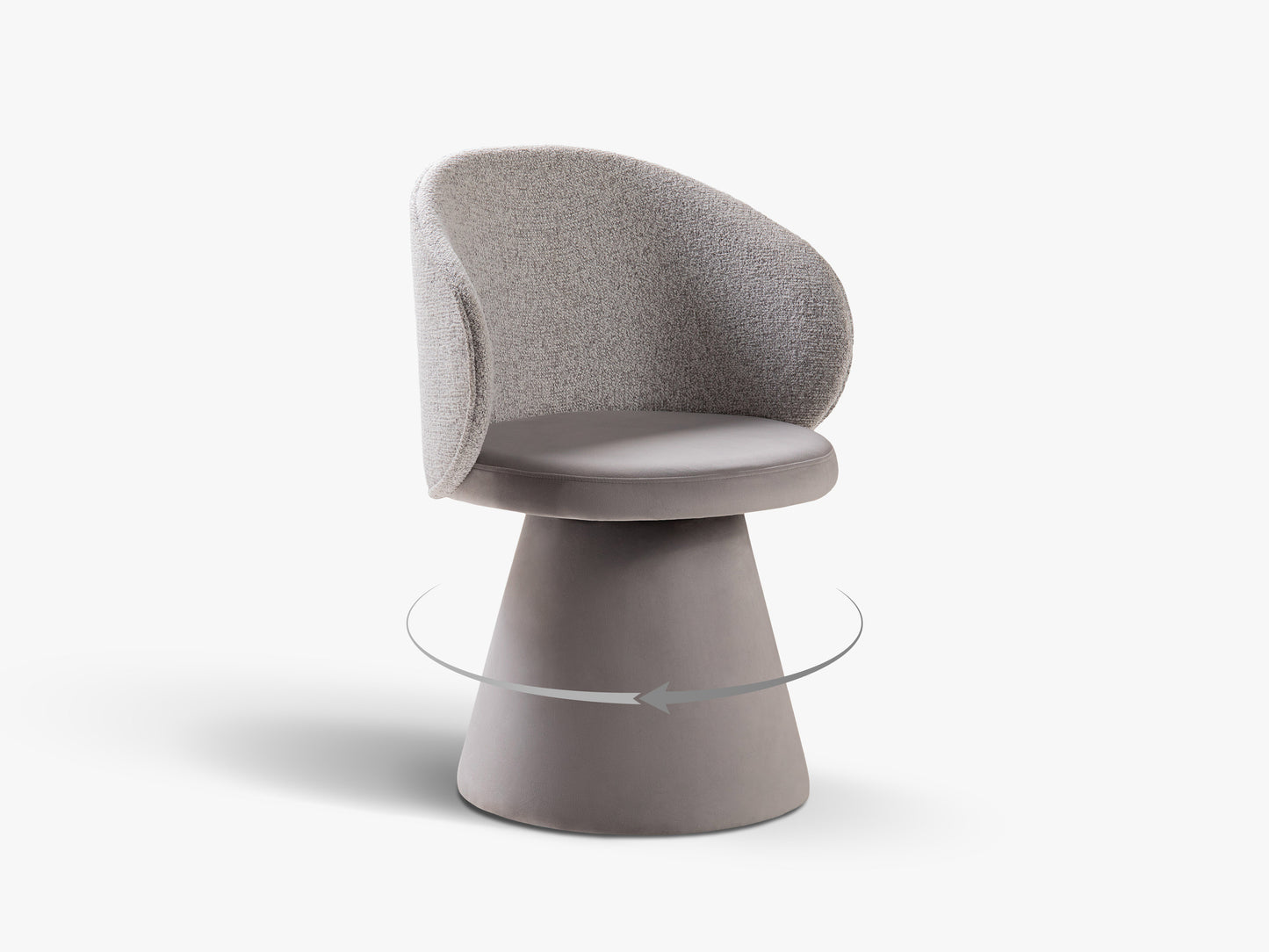 Inez Structured fabric (Pue80) / Velvet (Blu03) / Light grey melange / Silver 0