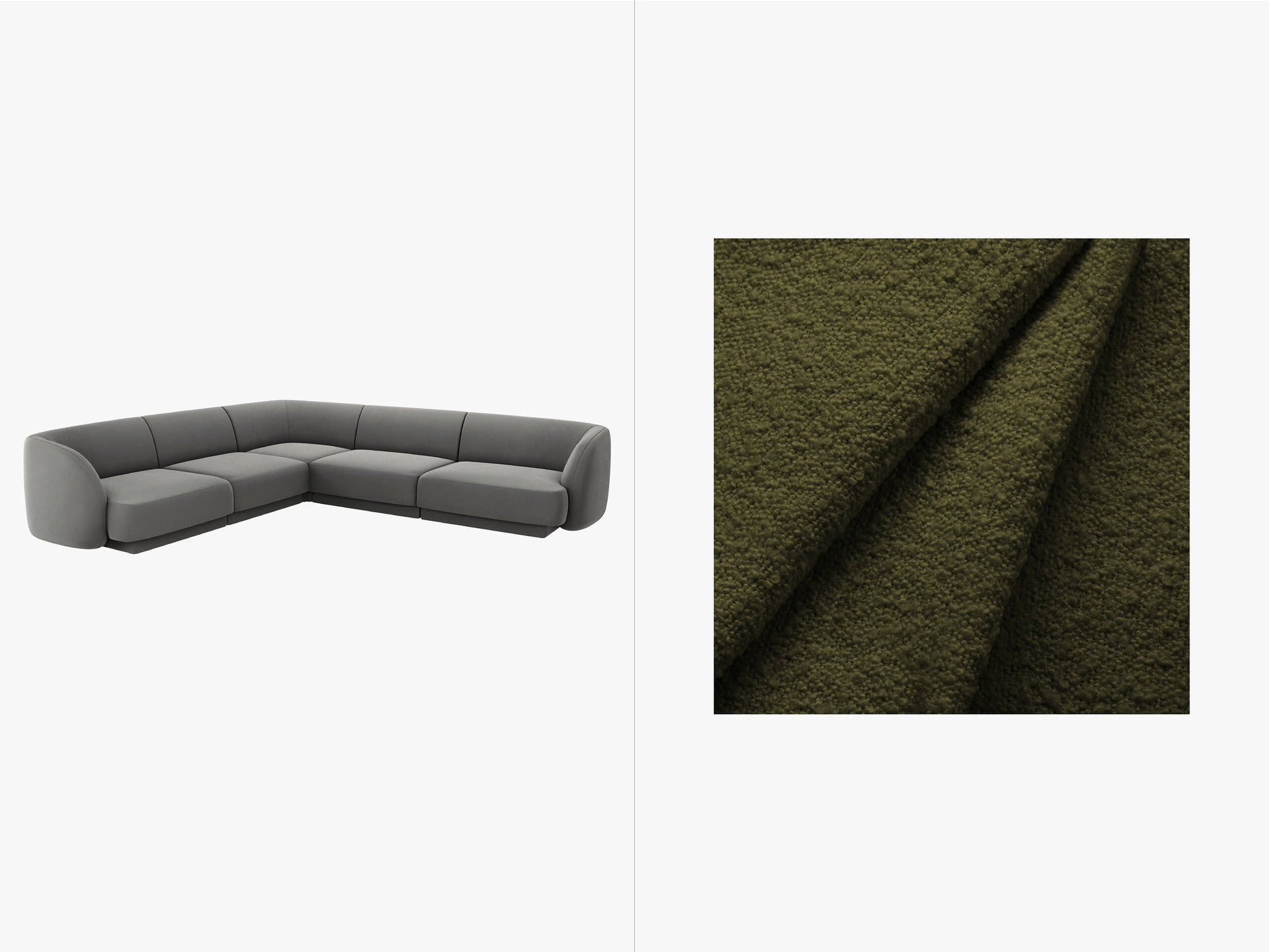 Miley Boucle (Bal2090) / Dark olive green 0