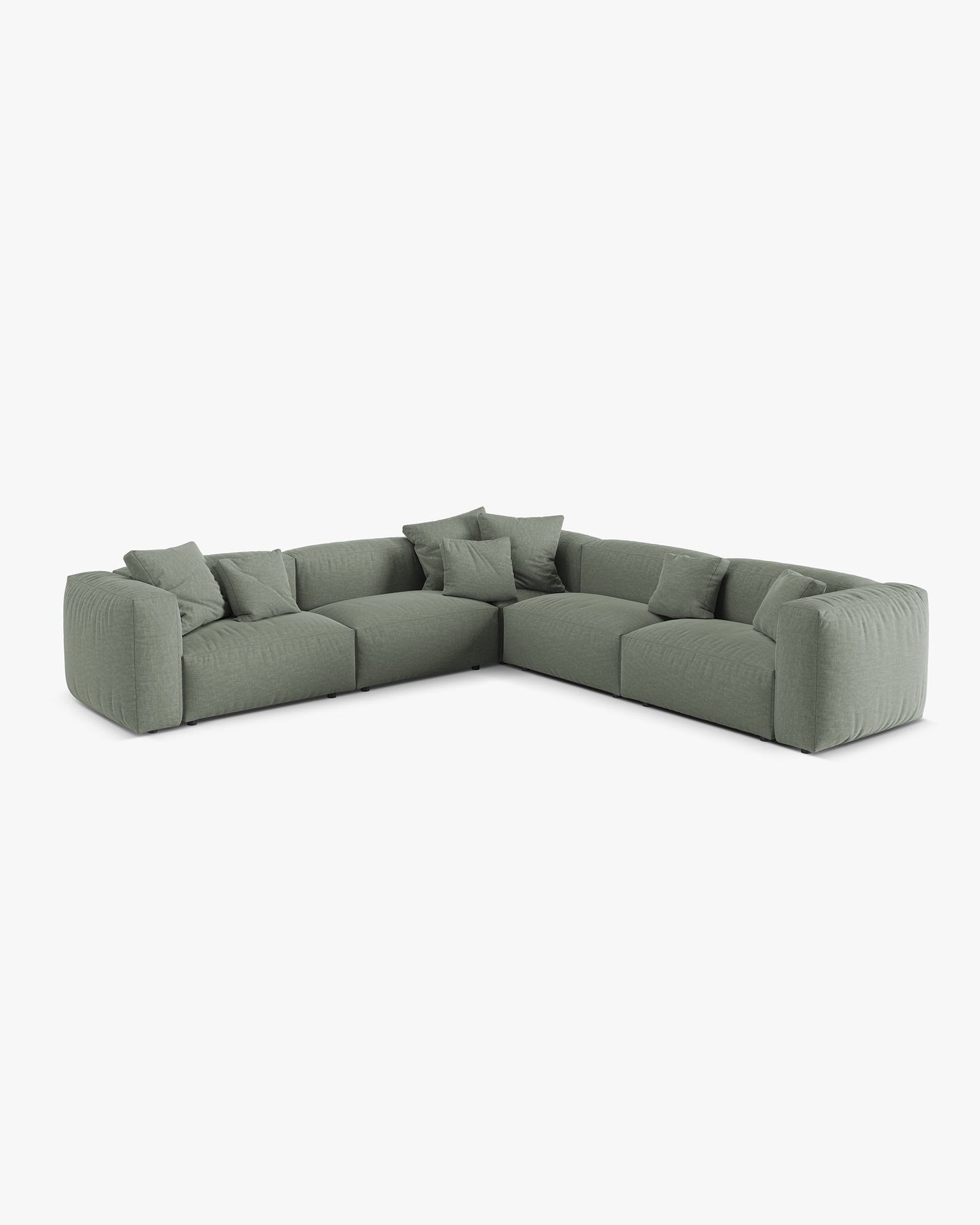 Martina Structured fabric (Bowagreen) / Moss green 0
