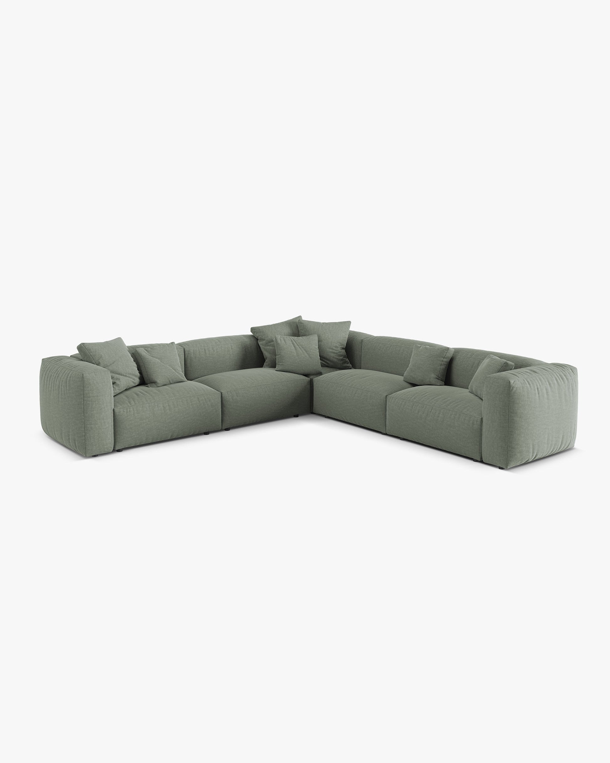 Martina Structured fabric (Bowagreen) / Moss green 0