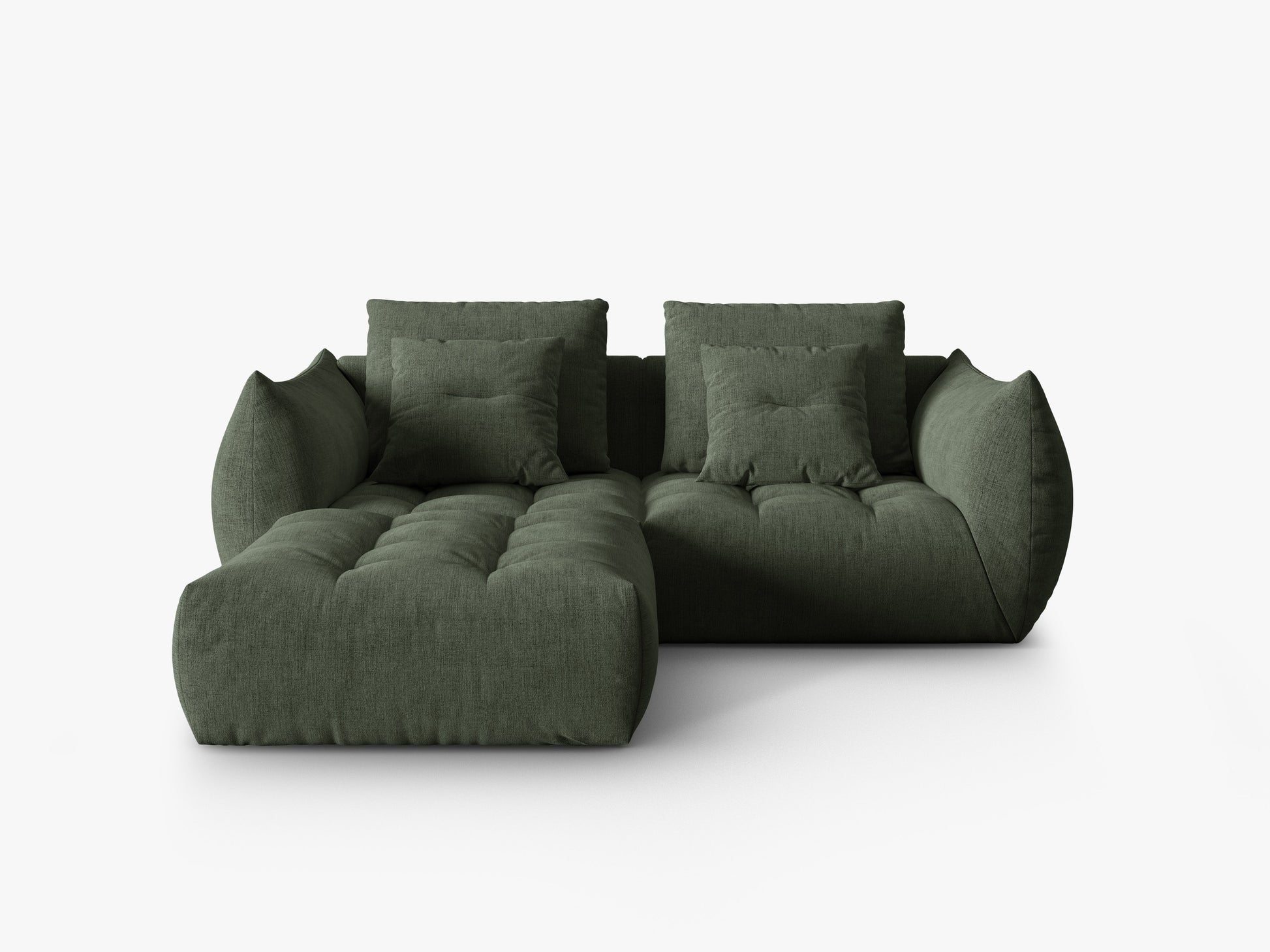 Bloom Structured fabric (Win75) / Moss green 0