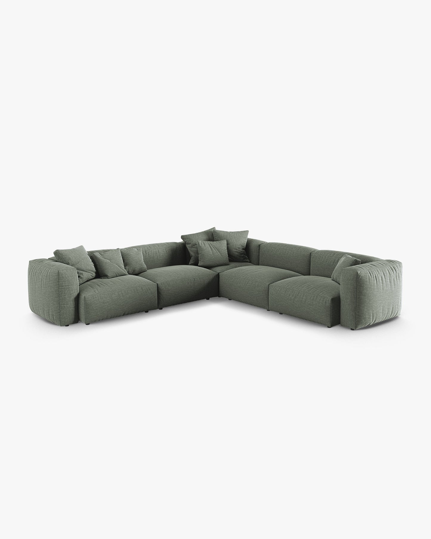 Martina Structured fabric (Bowagreen) / Moss green 0
