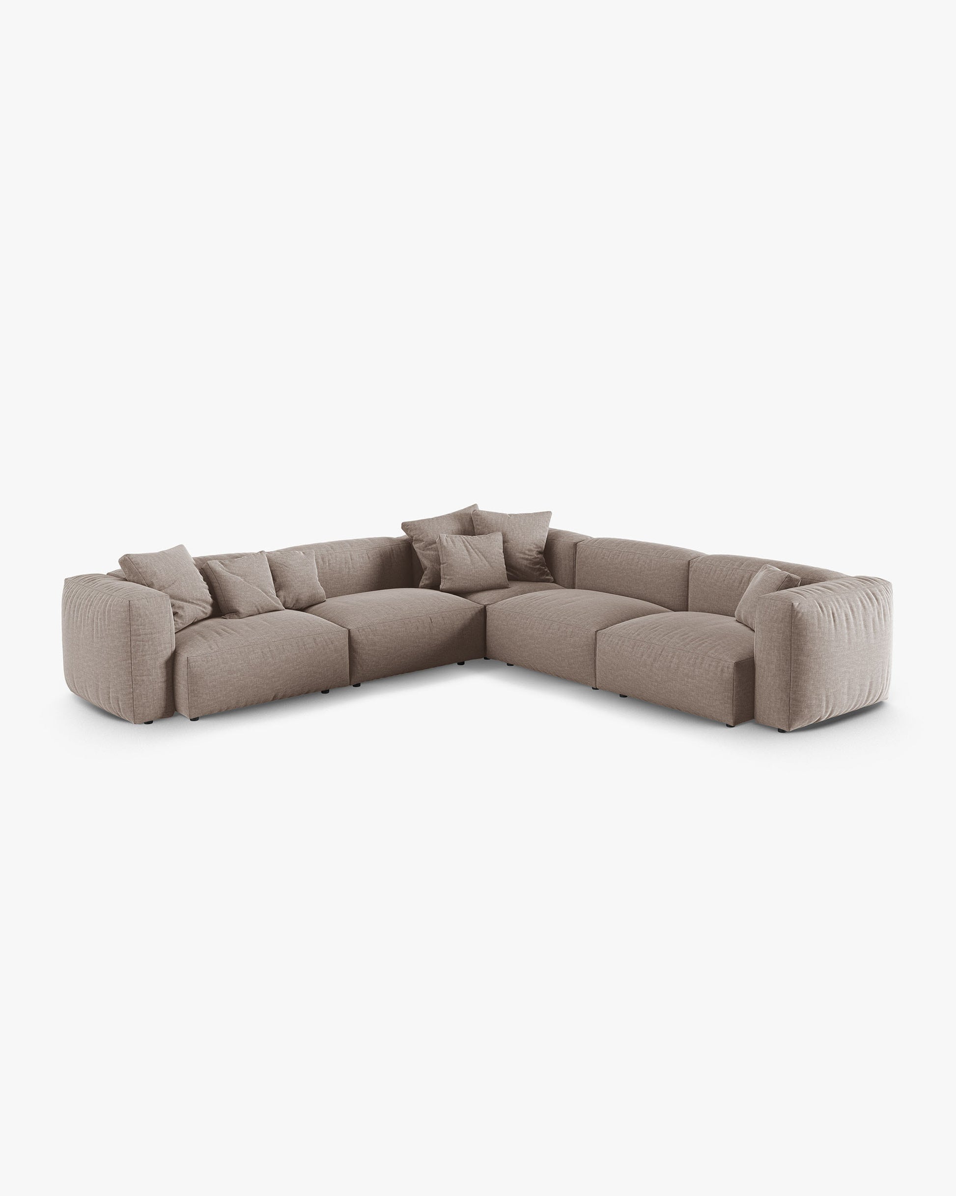Martina Structured fabric (Botruf) / Dark beige 0