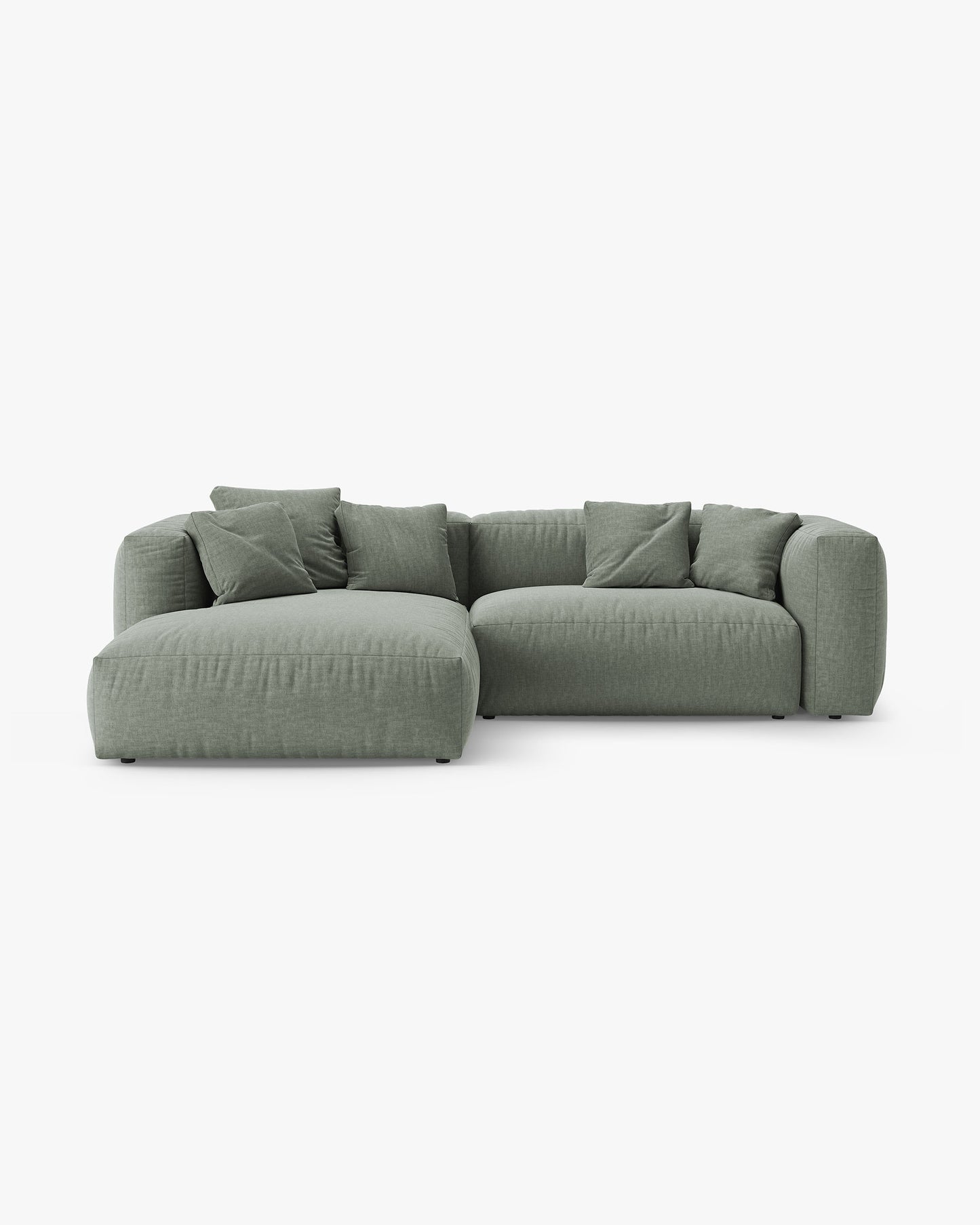 Martina Structured fabric (Bowagreen) / Moss green 0