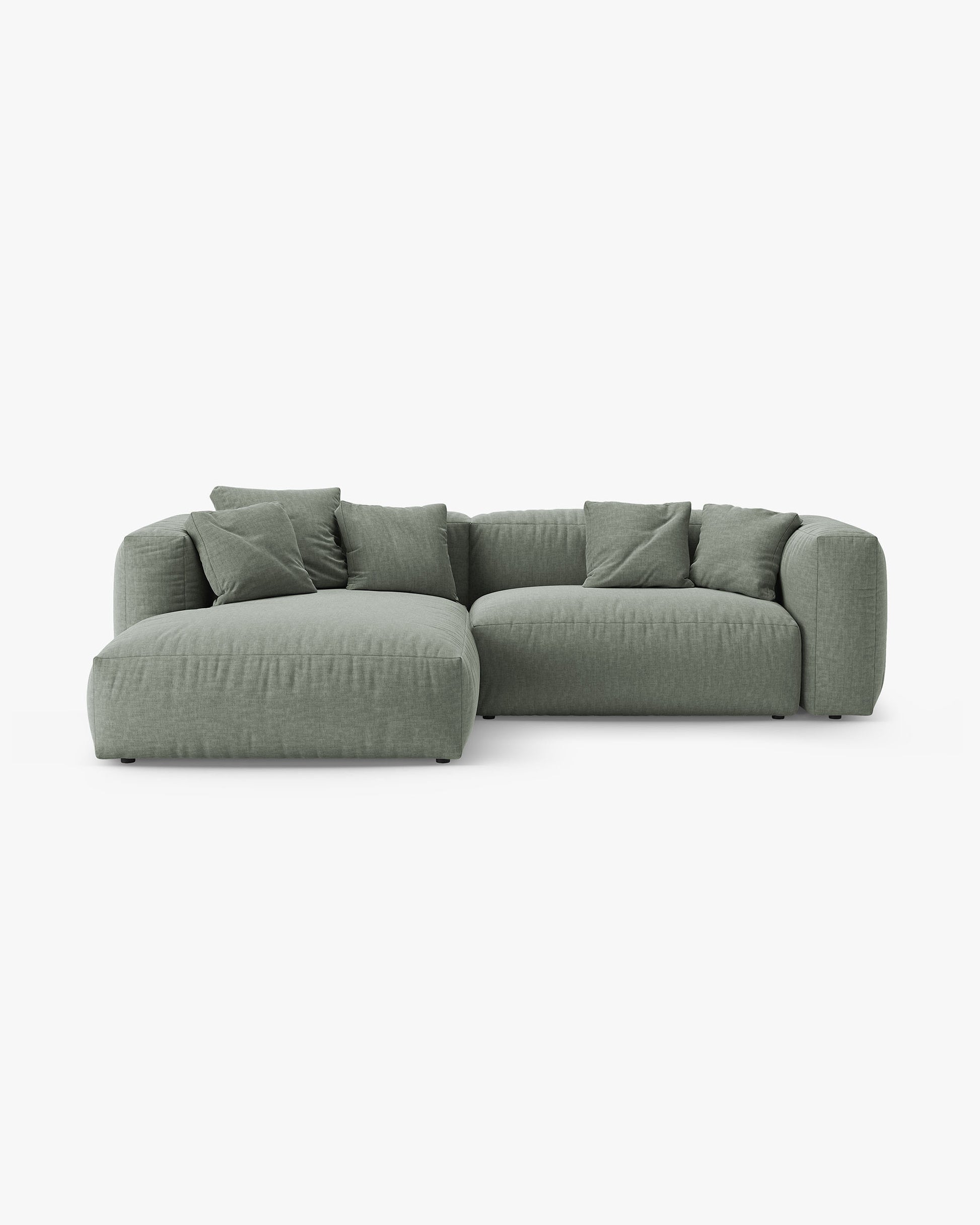 Martina Structured fabric (Bowagreen) / Moss green 0