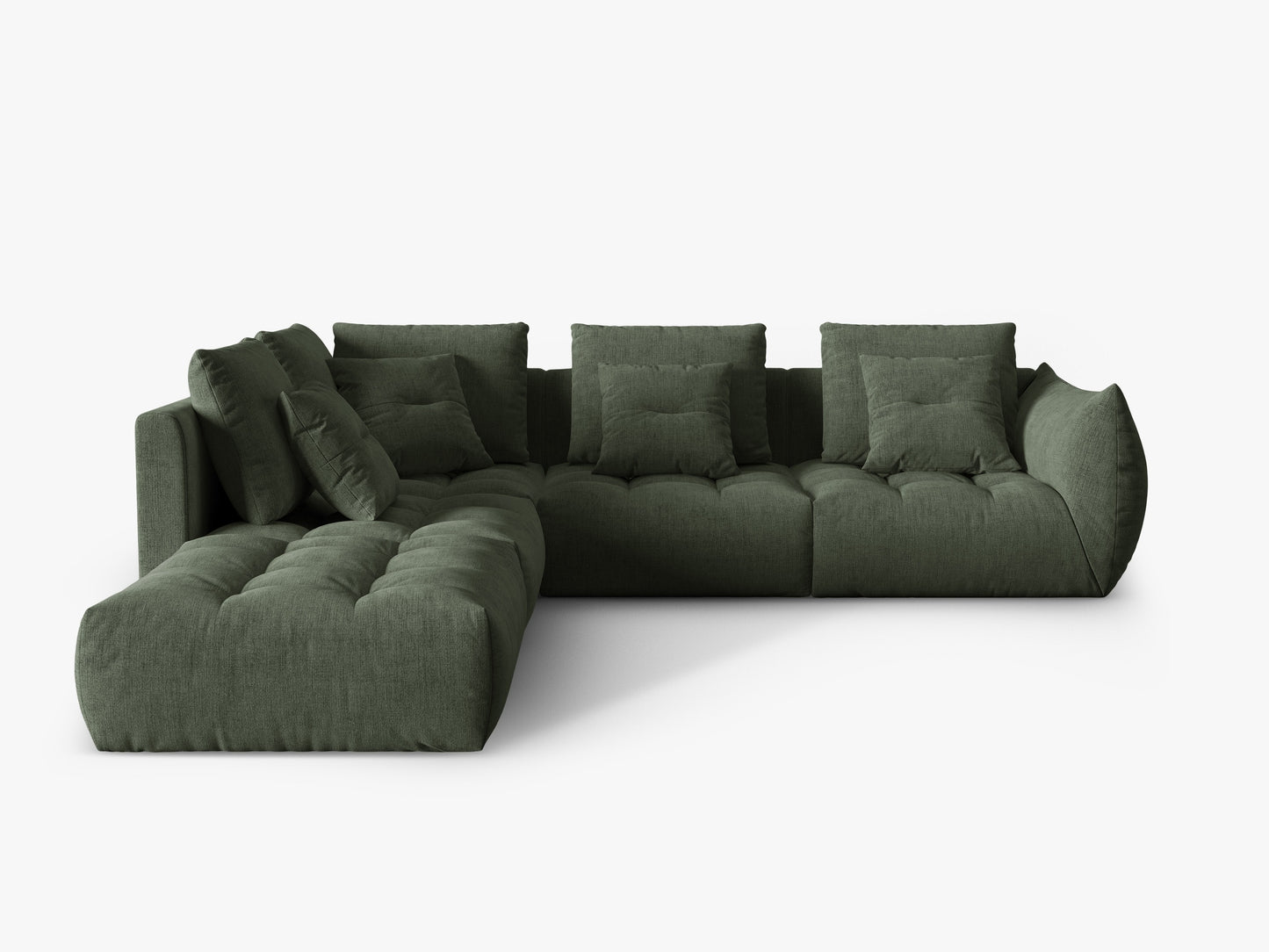 Bloom Structured fabric (Win75) / Moss green 0