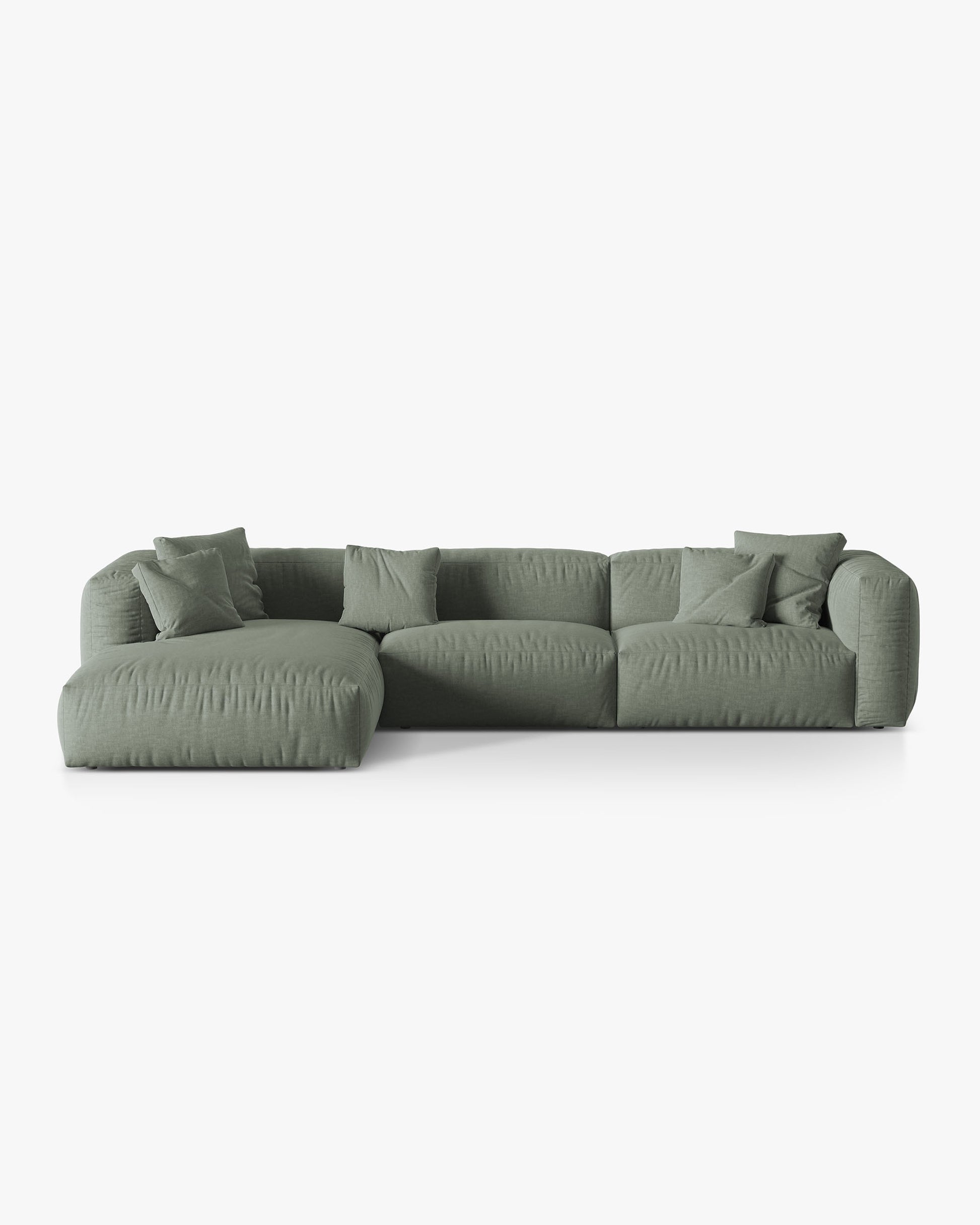 Martina Structured fabric (Bowagreen) / Moss green 0