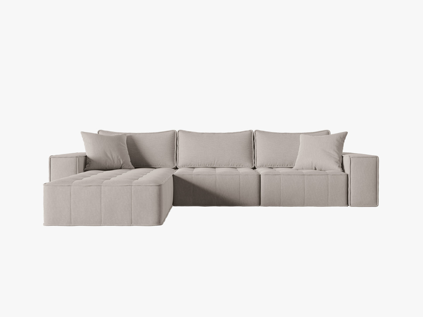 Mike Structured fabric (Boligre) / Light grey 0