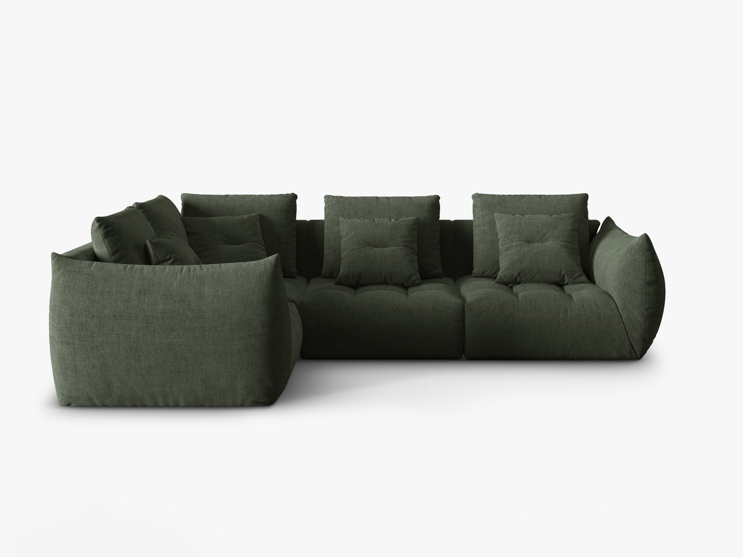 Bloom Structured fabric (Win75) / Moss green 0