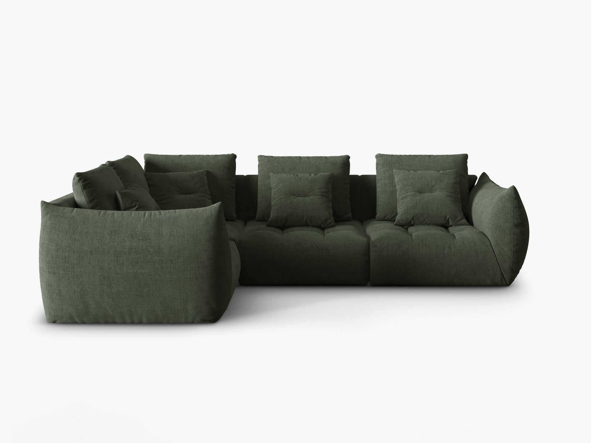 Bloom Structured fabric (Win75) / Moss green 0