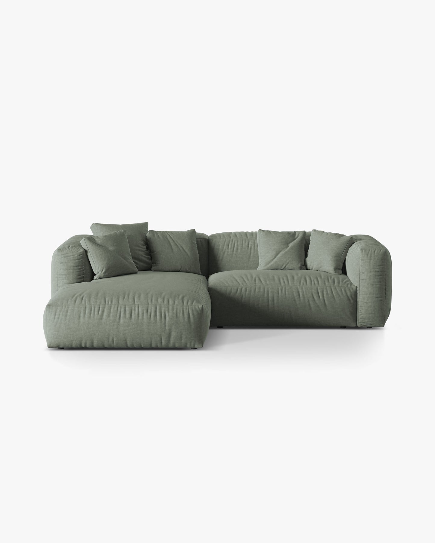 Martina Structured fabric (Bowagreen) / Moss green 0