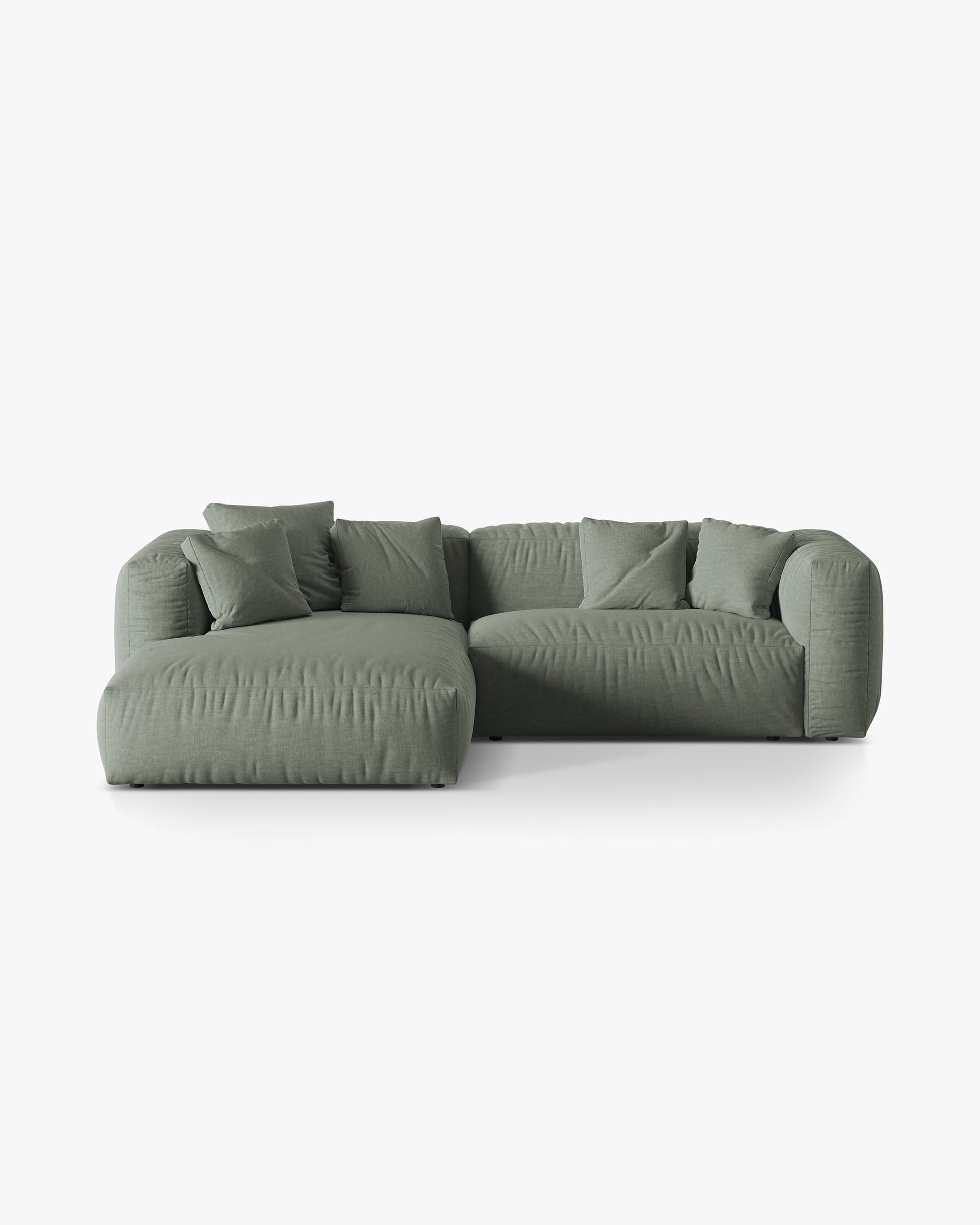 Martina Structured fabric (Bowagreen) / Moss green 0