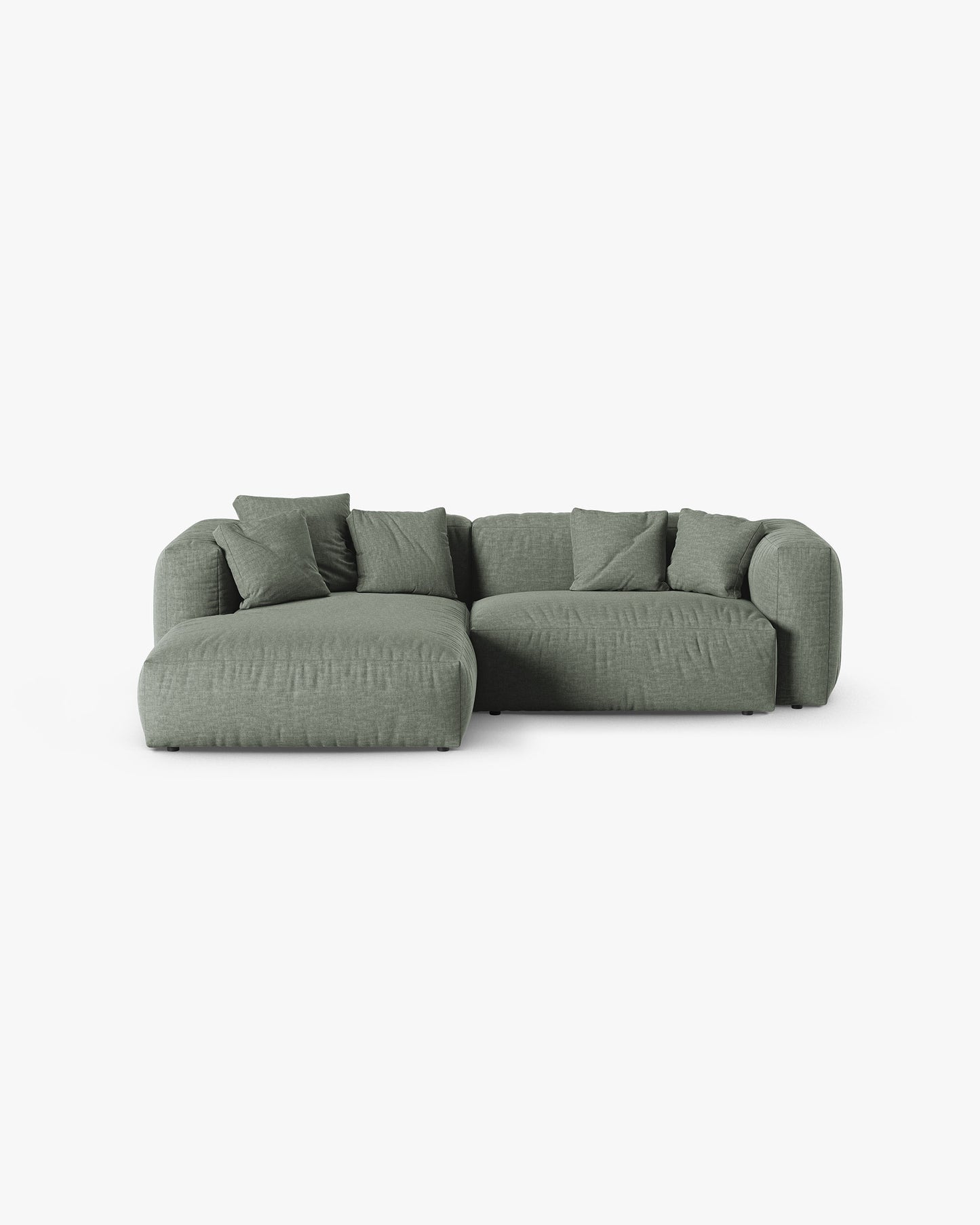 Martina Structured fabric (Bowagreen) / Moss green 0