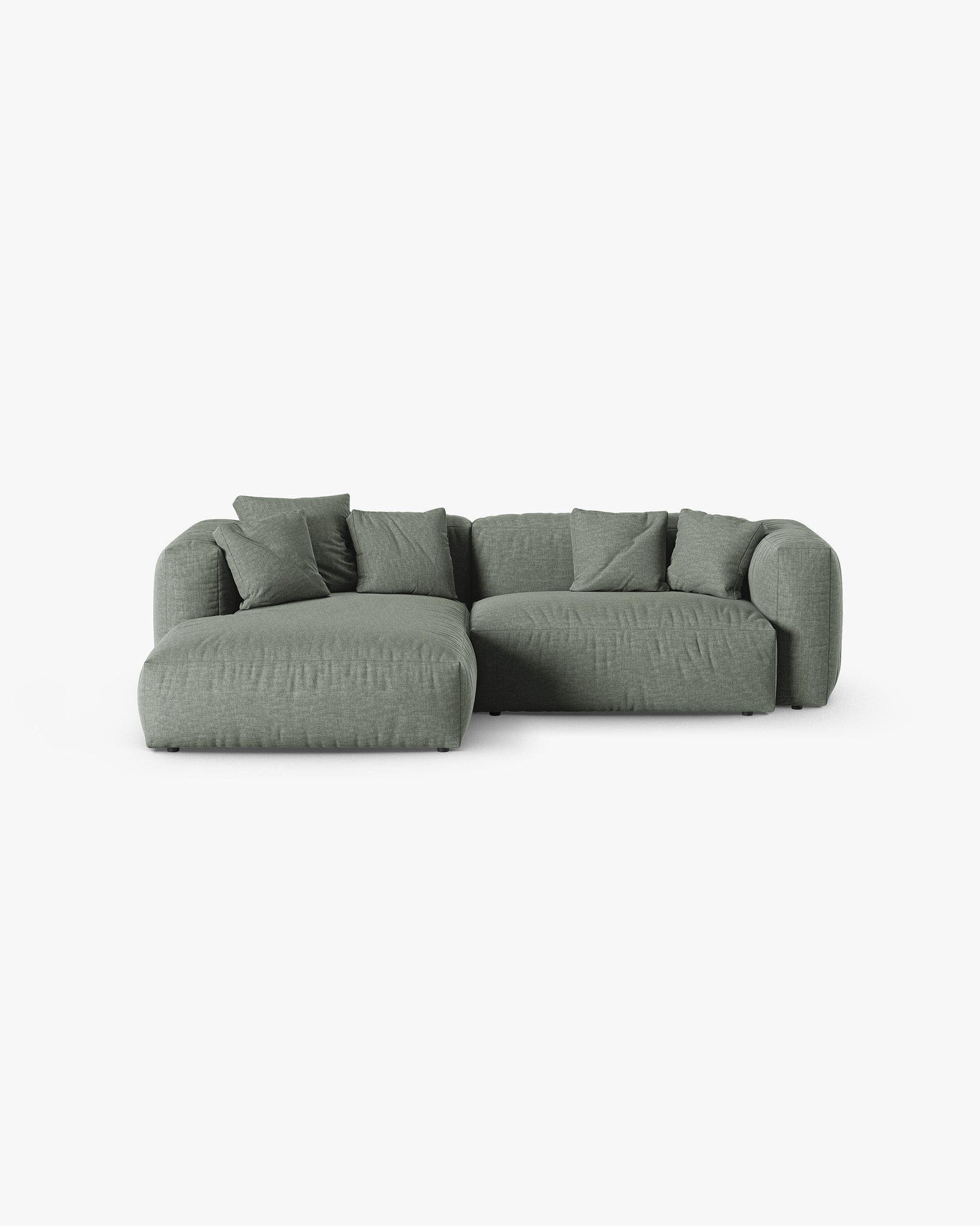 Martina Structured fabric (Bowagreen) / Moss green 0