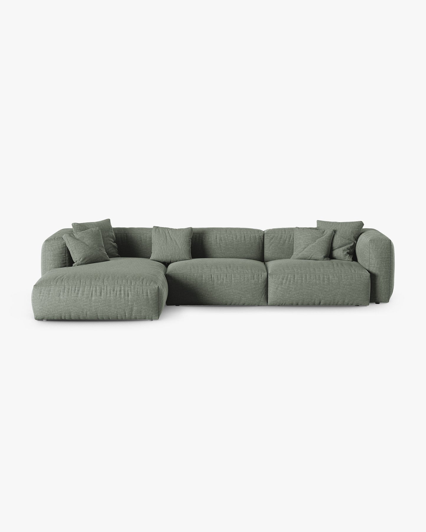 Martina Structured fabric (Bowagreen) / Moss green 0