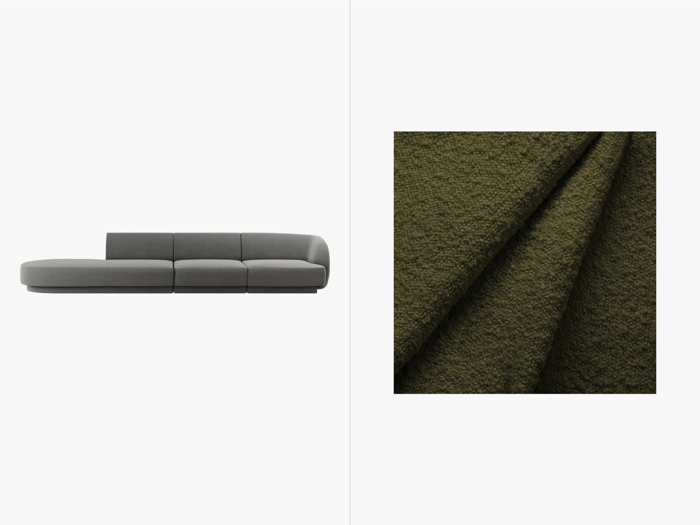 Miley Boucle (Bal2090) / Dark olive green 0