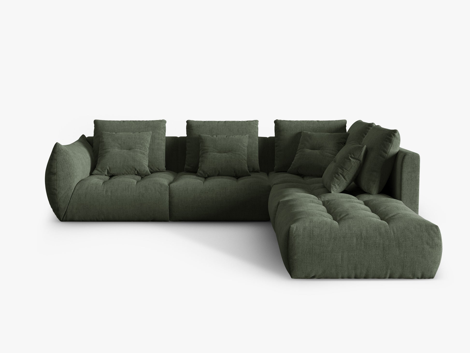 Bloom Structured fabric (Win75) / Moss green 0