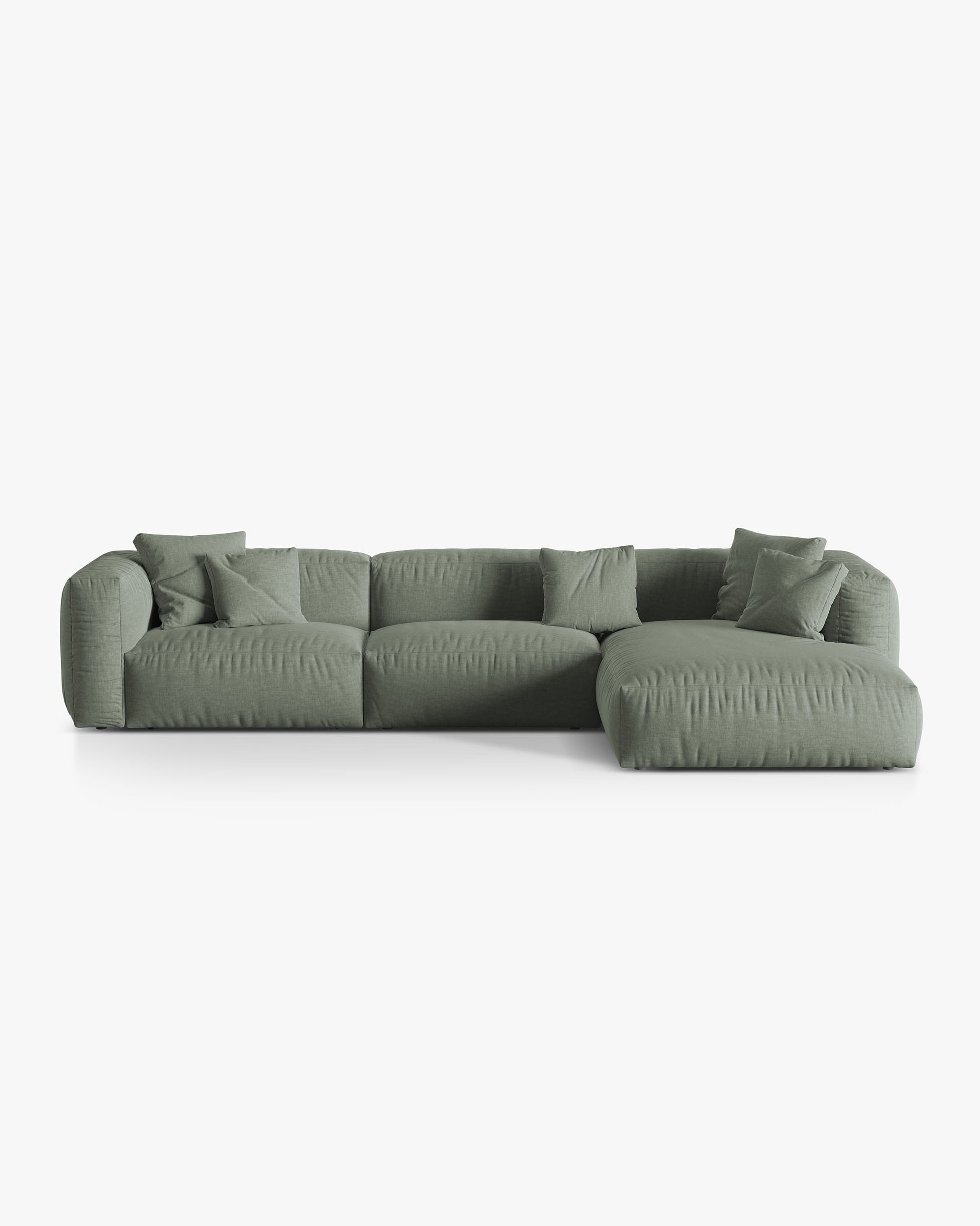 Martina Structured fabric (Bowagreen) / Moss green 0
