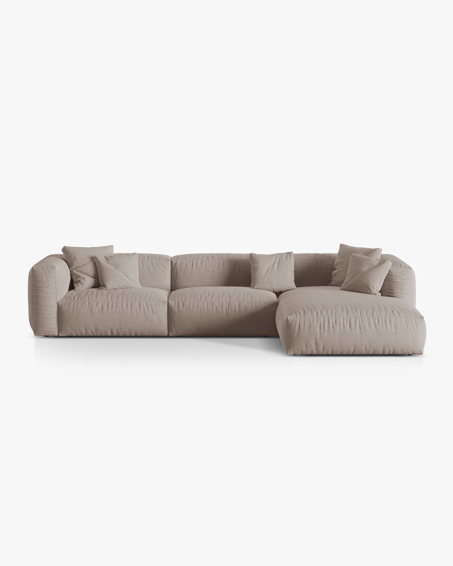 Martina Structured fabric (Botruf) / Dark beige 0