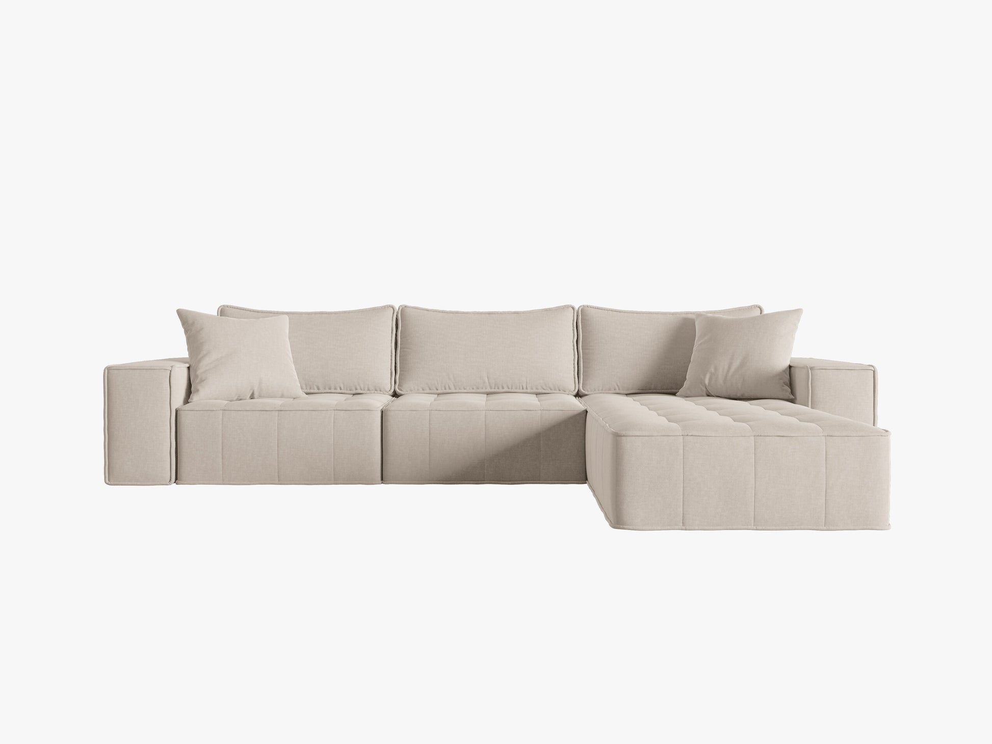 Mike Structured fabric (Bocemen) / Beige 0