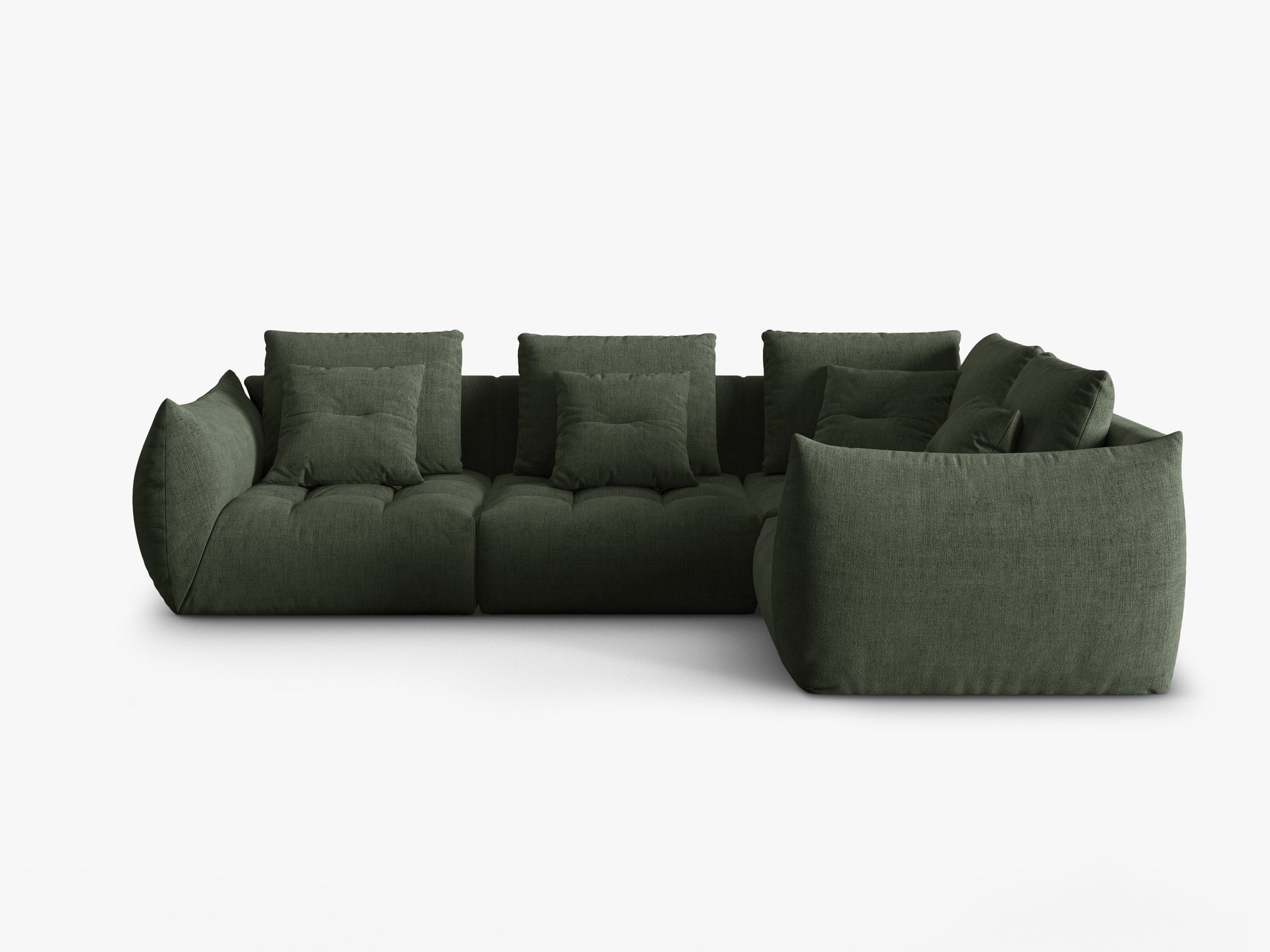 Bloom Structured fabric (Win75) / Moss green 0