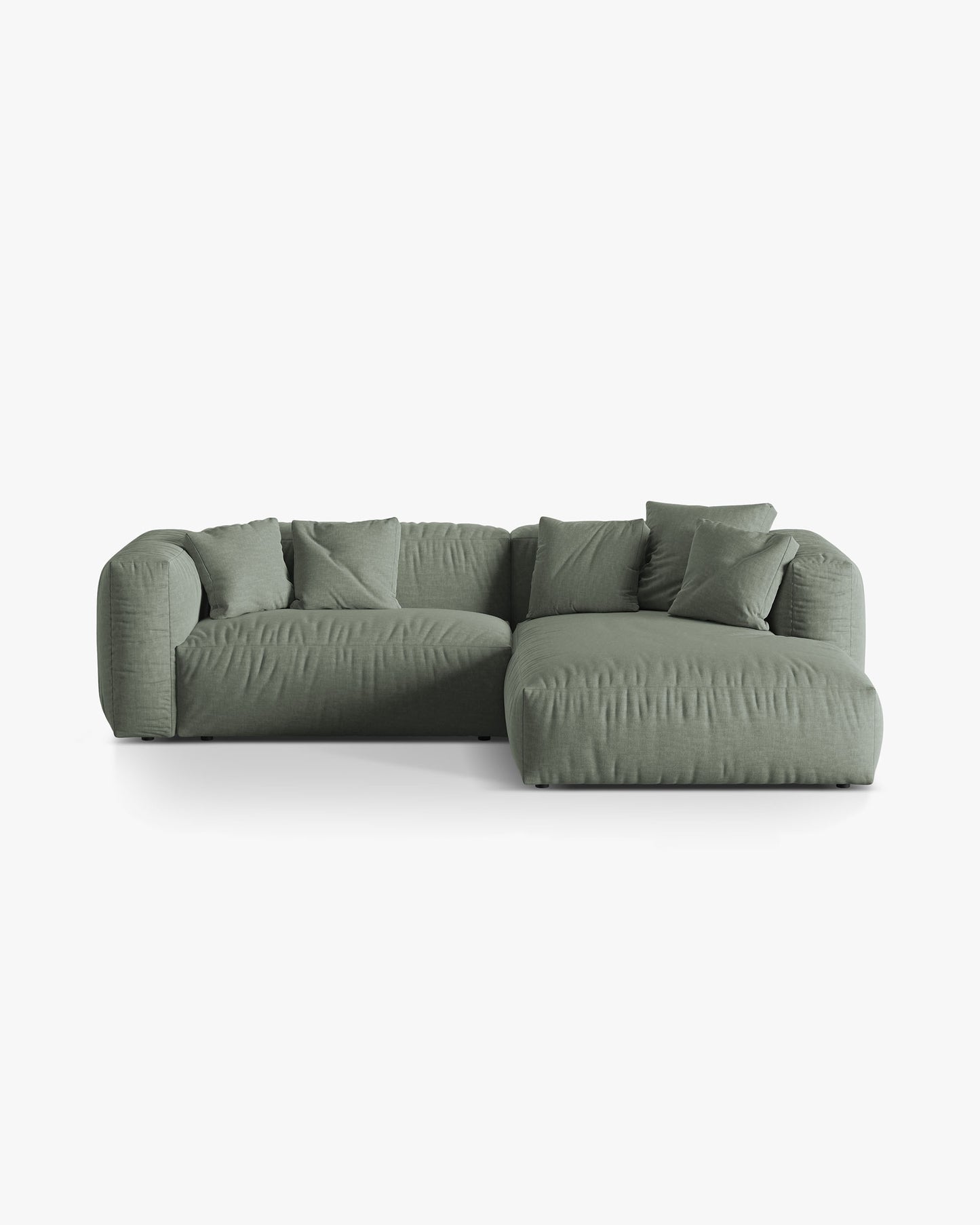 Martina Structured fabric (Bowagreen) / Moss green 0