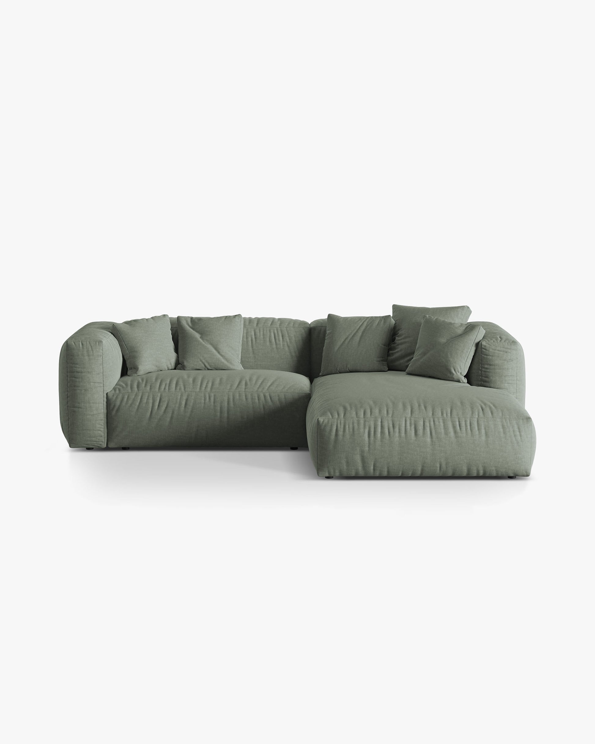 Martina Structured fabric (Bowagreen) / Moss green 0